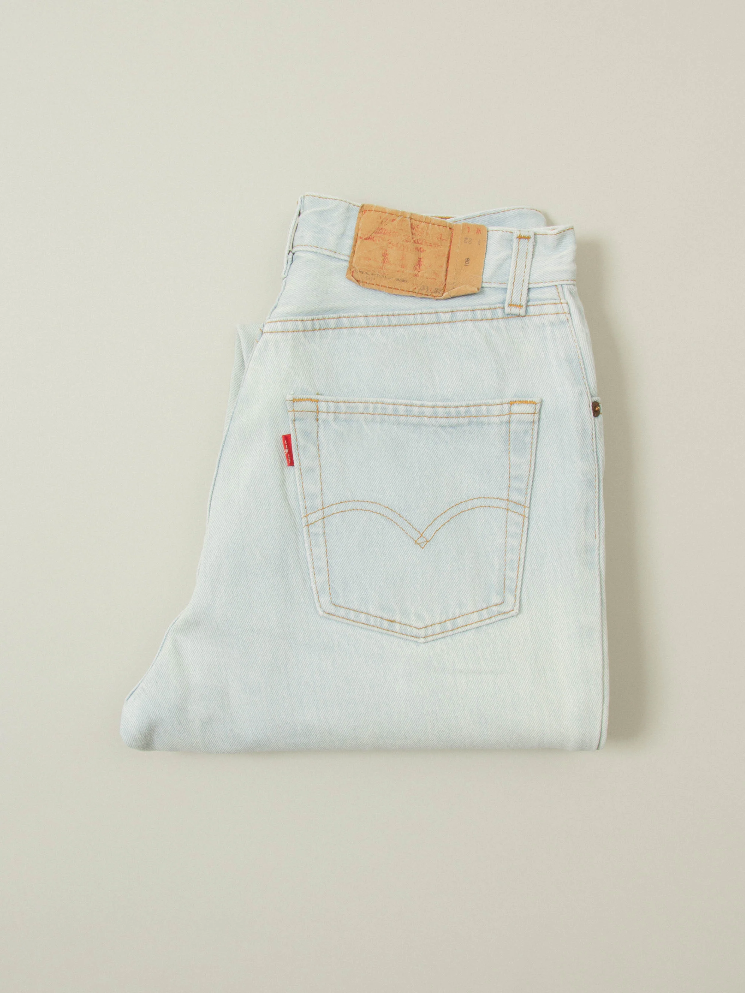 Vtg 1990s Levi's 901 Jeans - Made in France (28x32) - Image 8