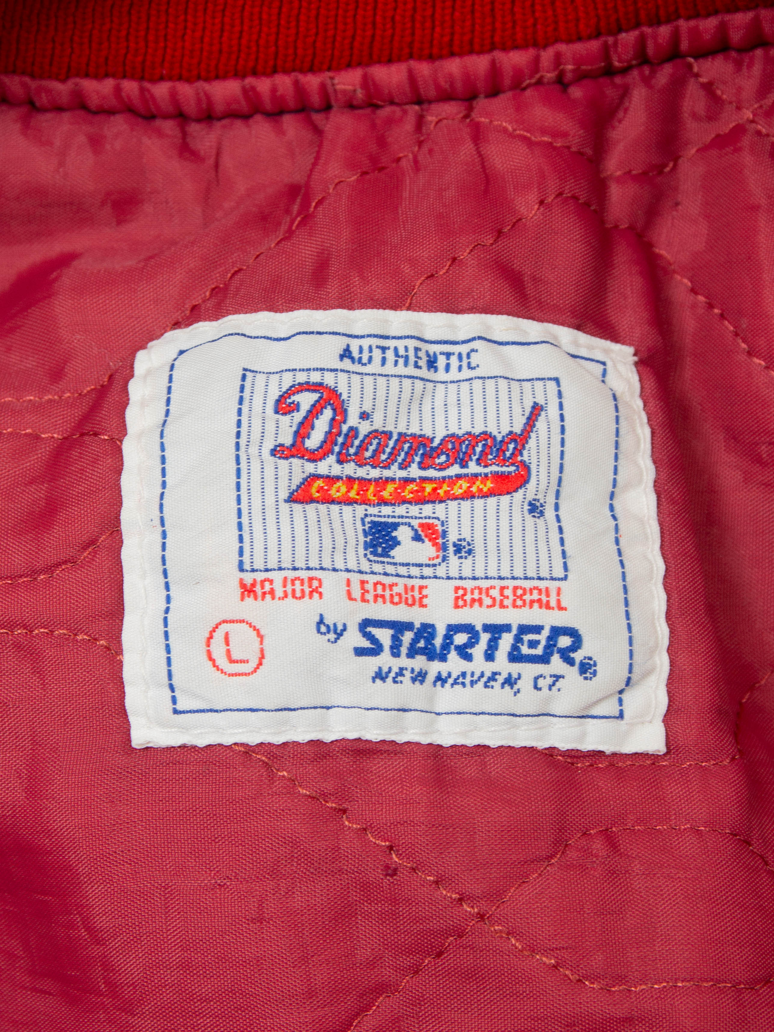 Vtg 1990s MLB Atlanta Braves Starter Bomber Jacket - Made in USA (M) - Image 6