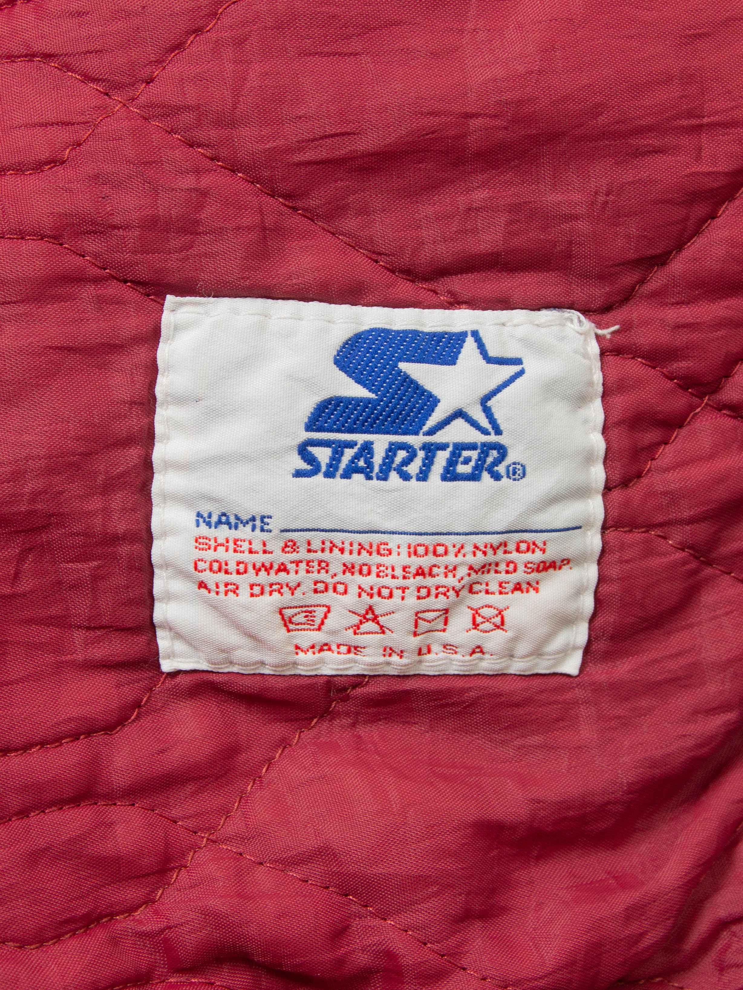 Vtg 1990s MLB Atlanta Braves Starter Bomber Jacket - Made in USA (M) - Image 7