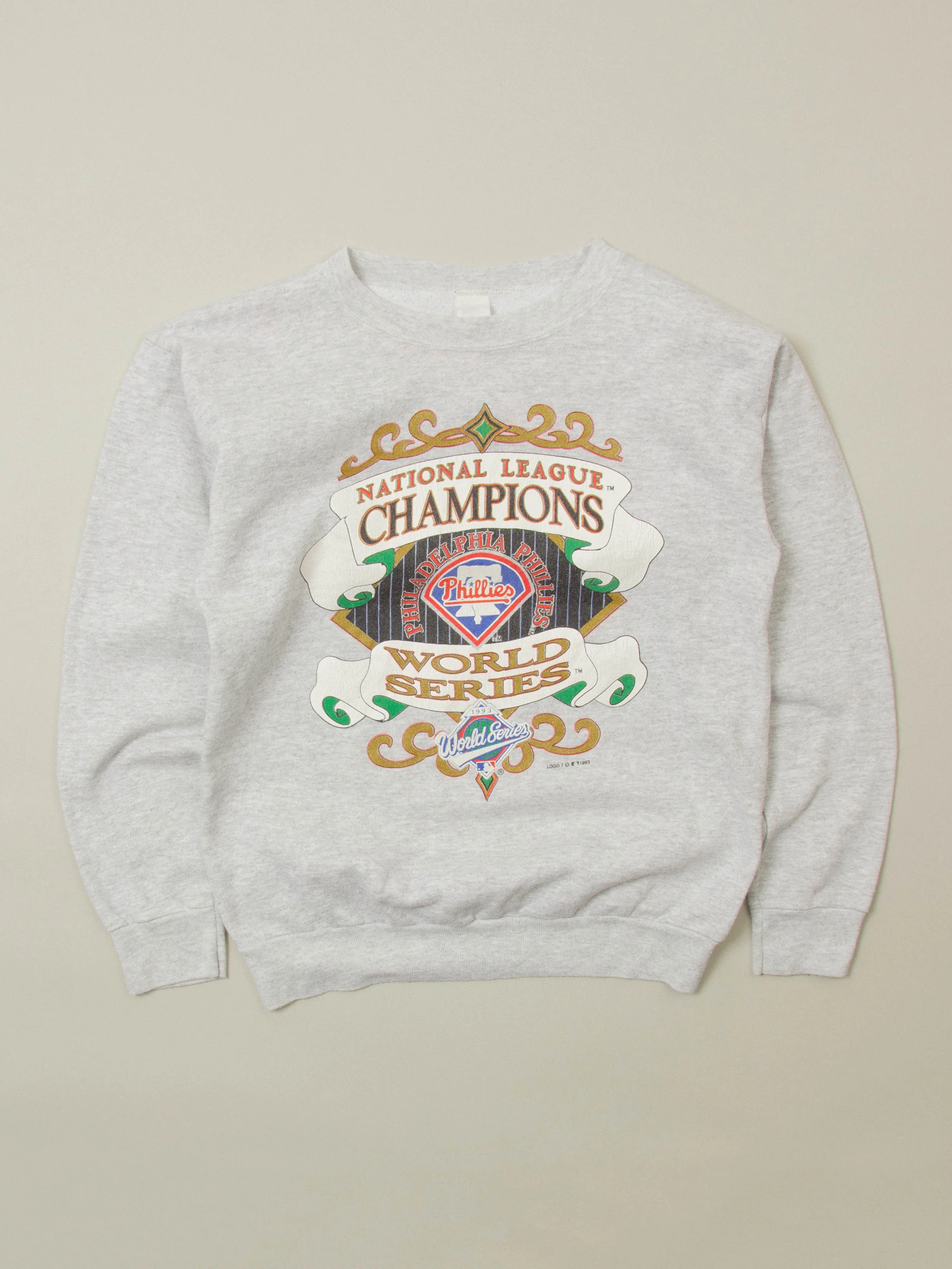 Vtg 1990s MLB Philadelphia Phillys Sweatshirt - Made in USA (L)