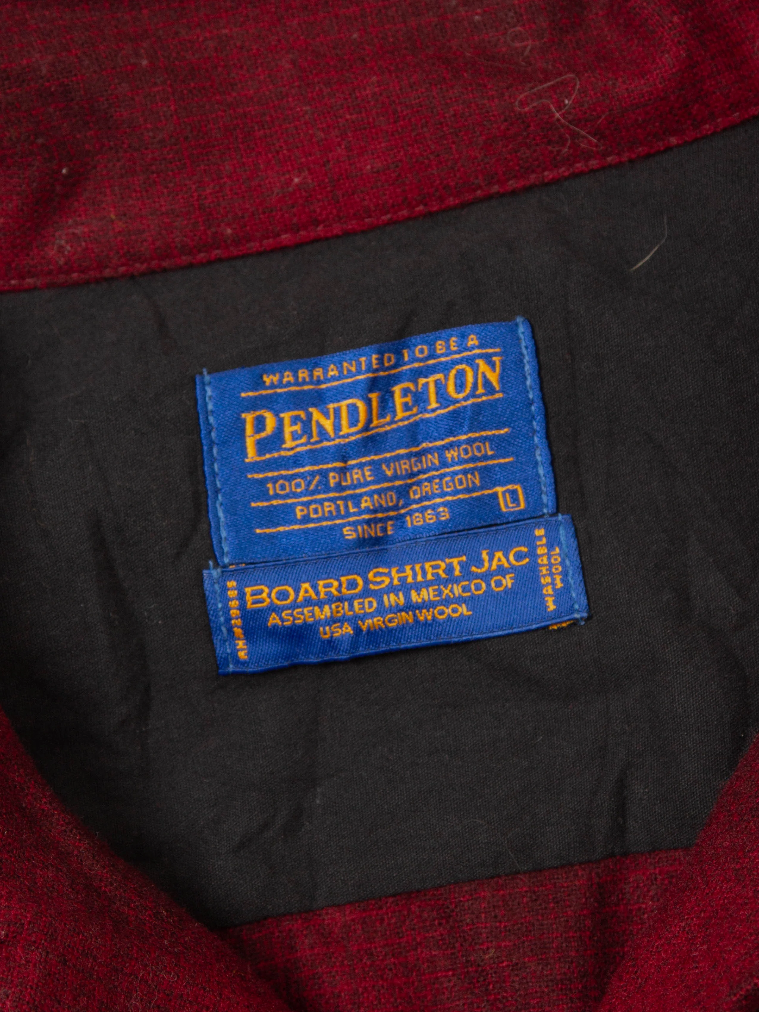 Vtg 1990s Pendleton Wool Shirt (L) - Image 4
