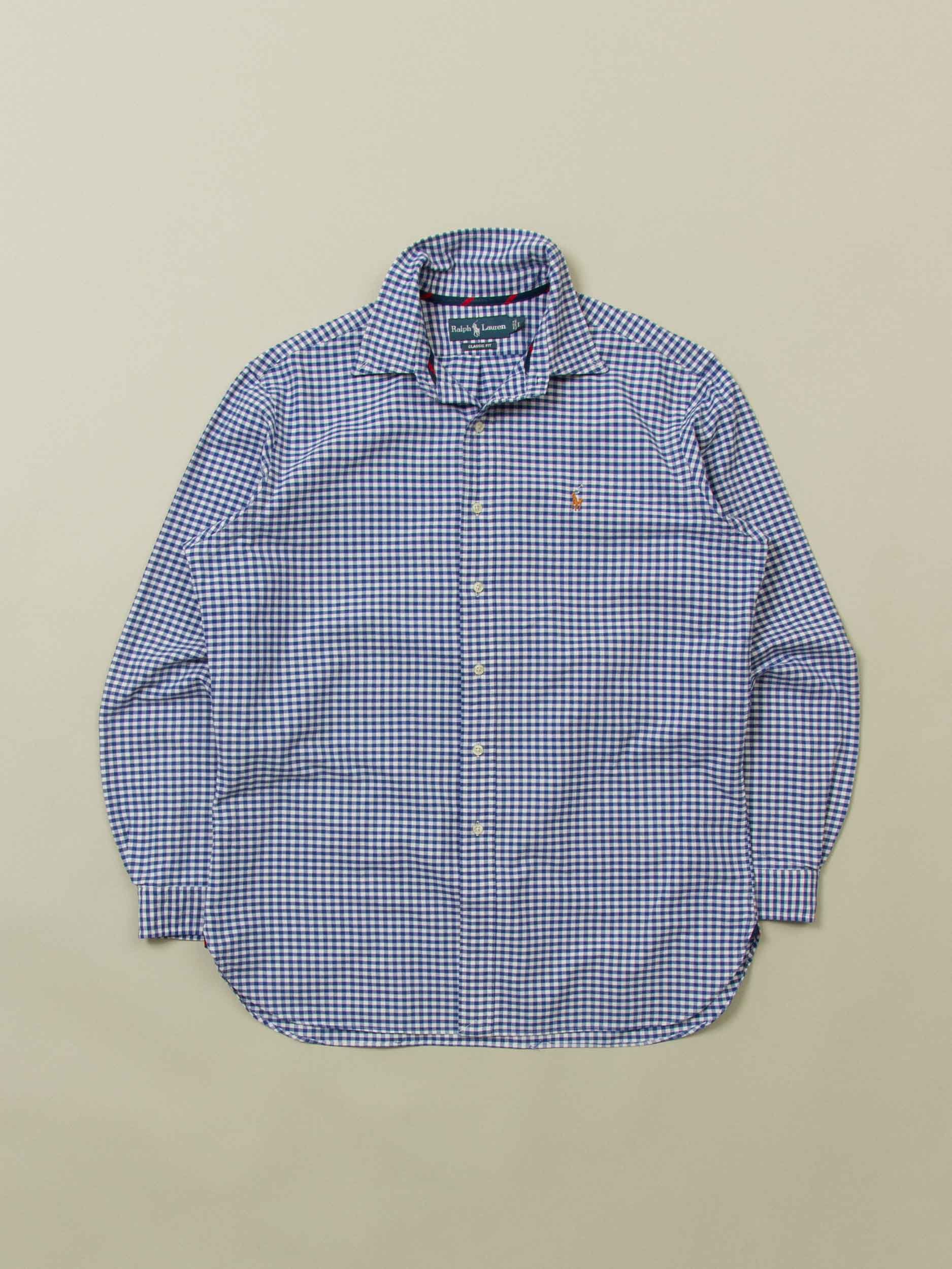 Vtg 1990s Ralph Lauren Checkered Shirt (L)