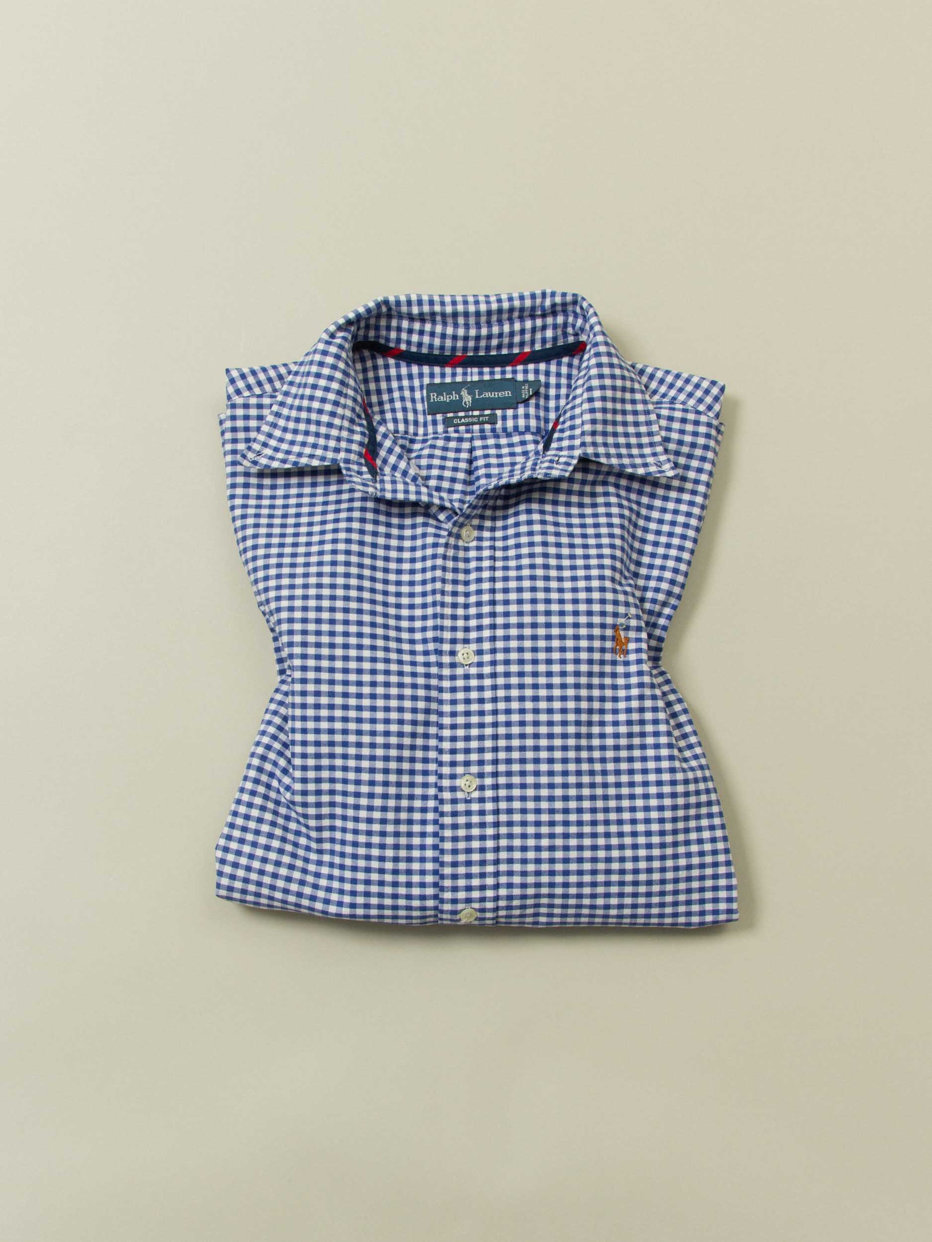 Vtg 1990s Ralph Lauren Checkered Shirt (L) - Image 6
