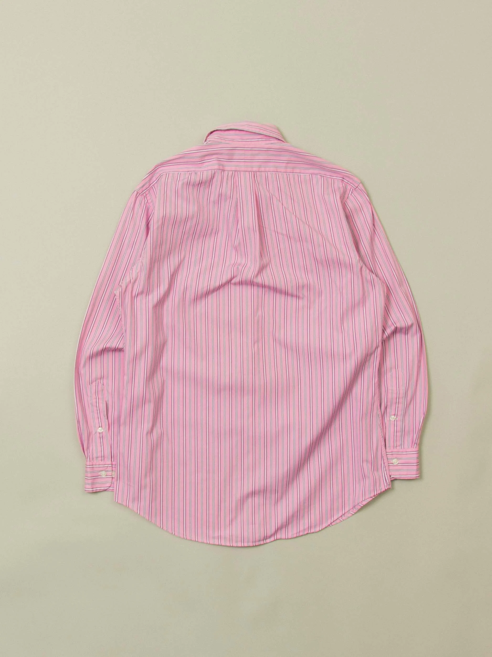 Vtg 1990s Ralph Lauren Button Down Striped Shirt (S/M) - Image 3