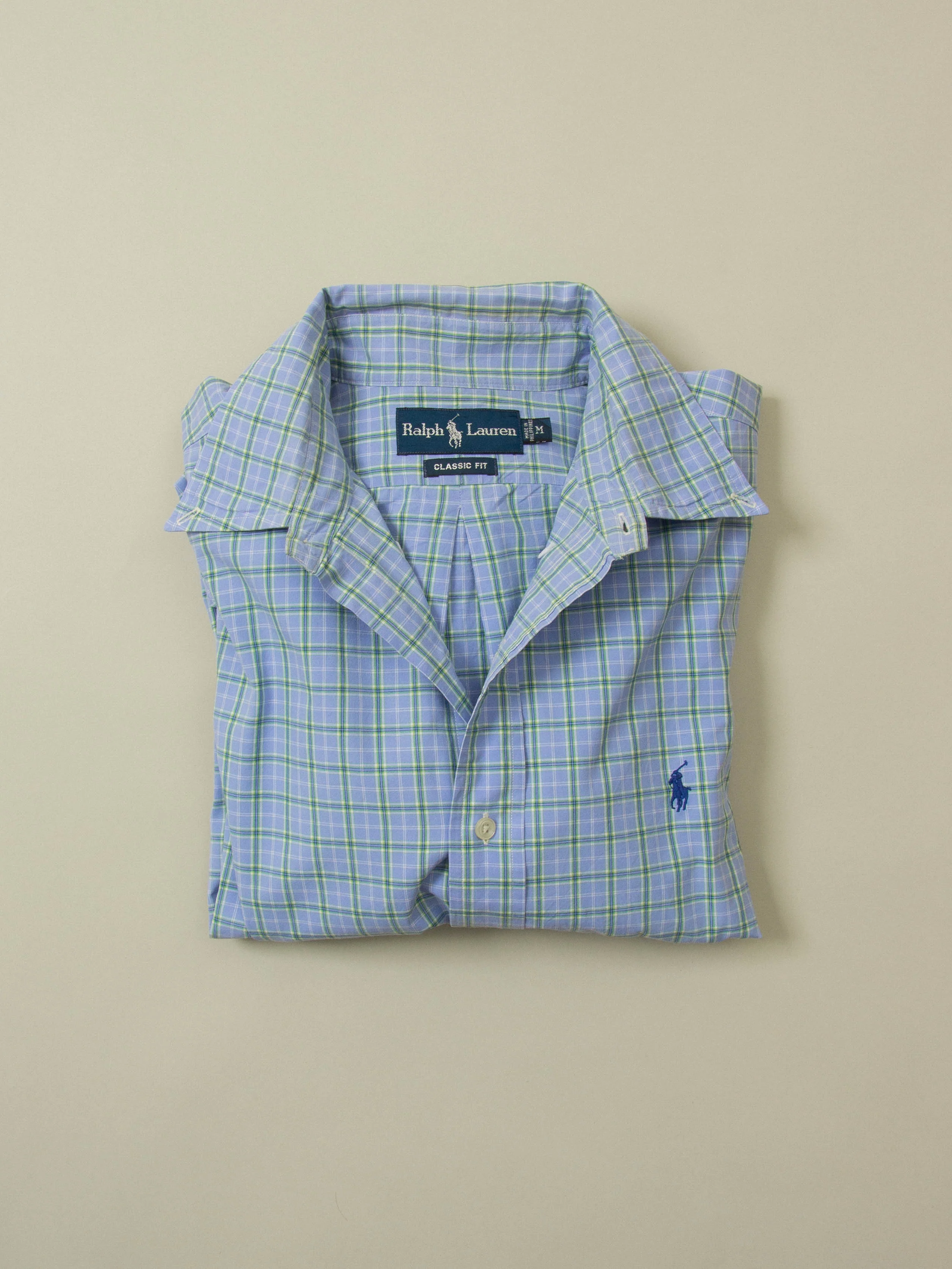 Vtg 1990s Ralph Lauren Checkered Button Down Shirt (M/L) - Image 6