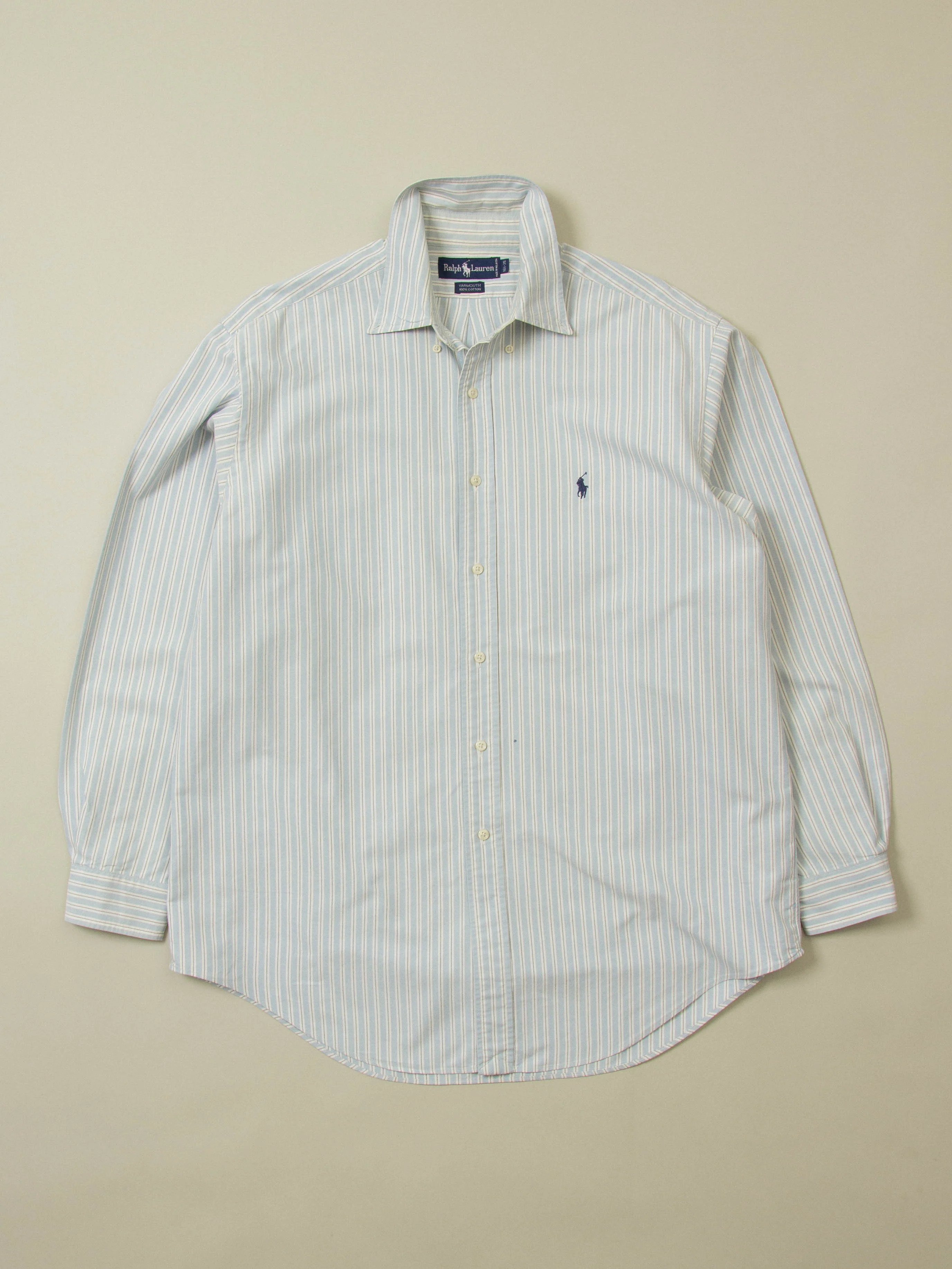 Vtg 1990s Striped Ralph Lauren Shirt (XL)