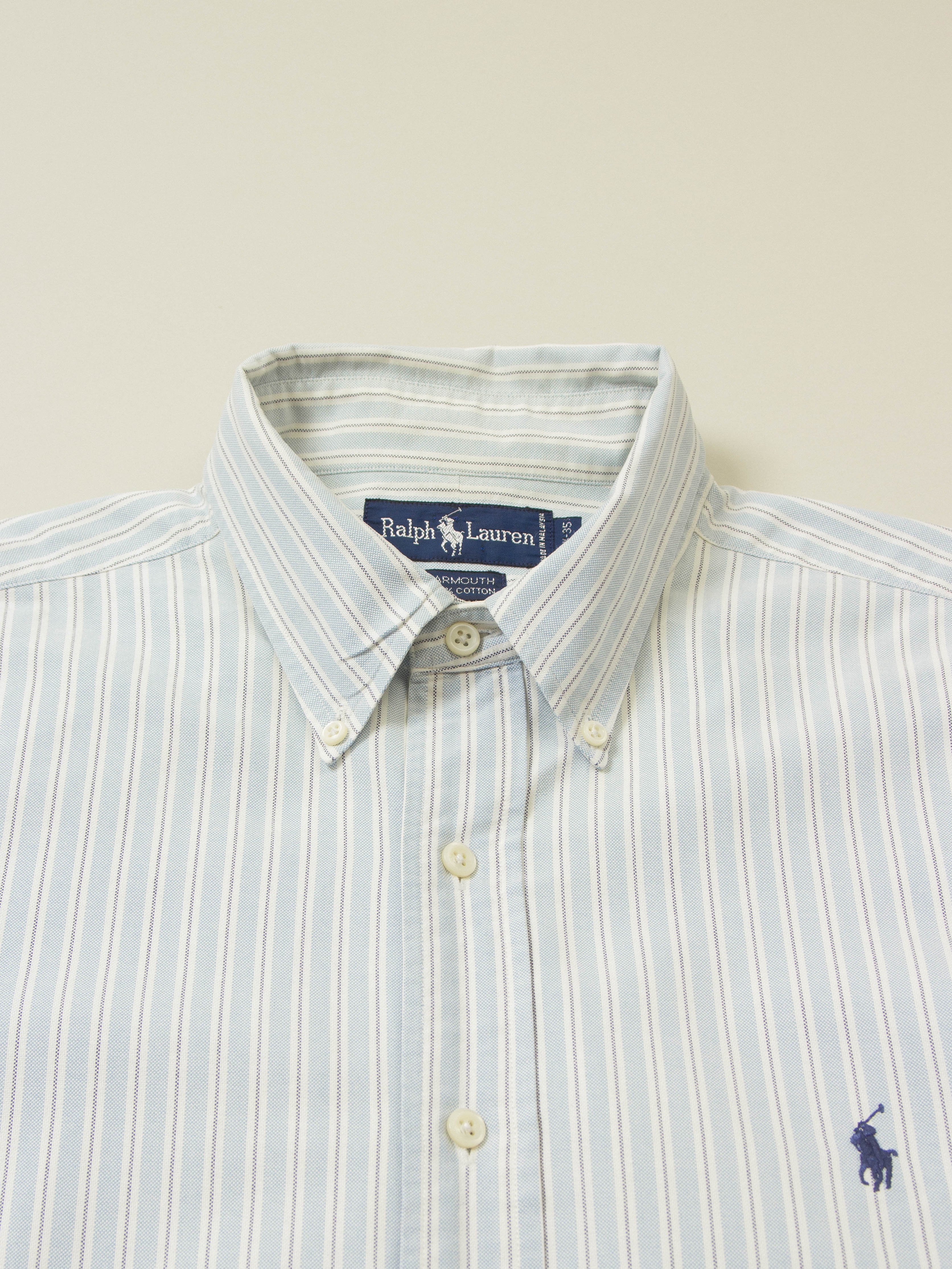Vtg 1990s Striped Ralph Lauren Shirt (XL) - Image 2