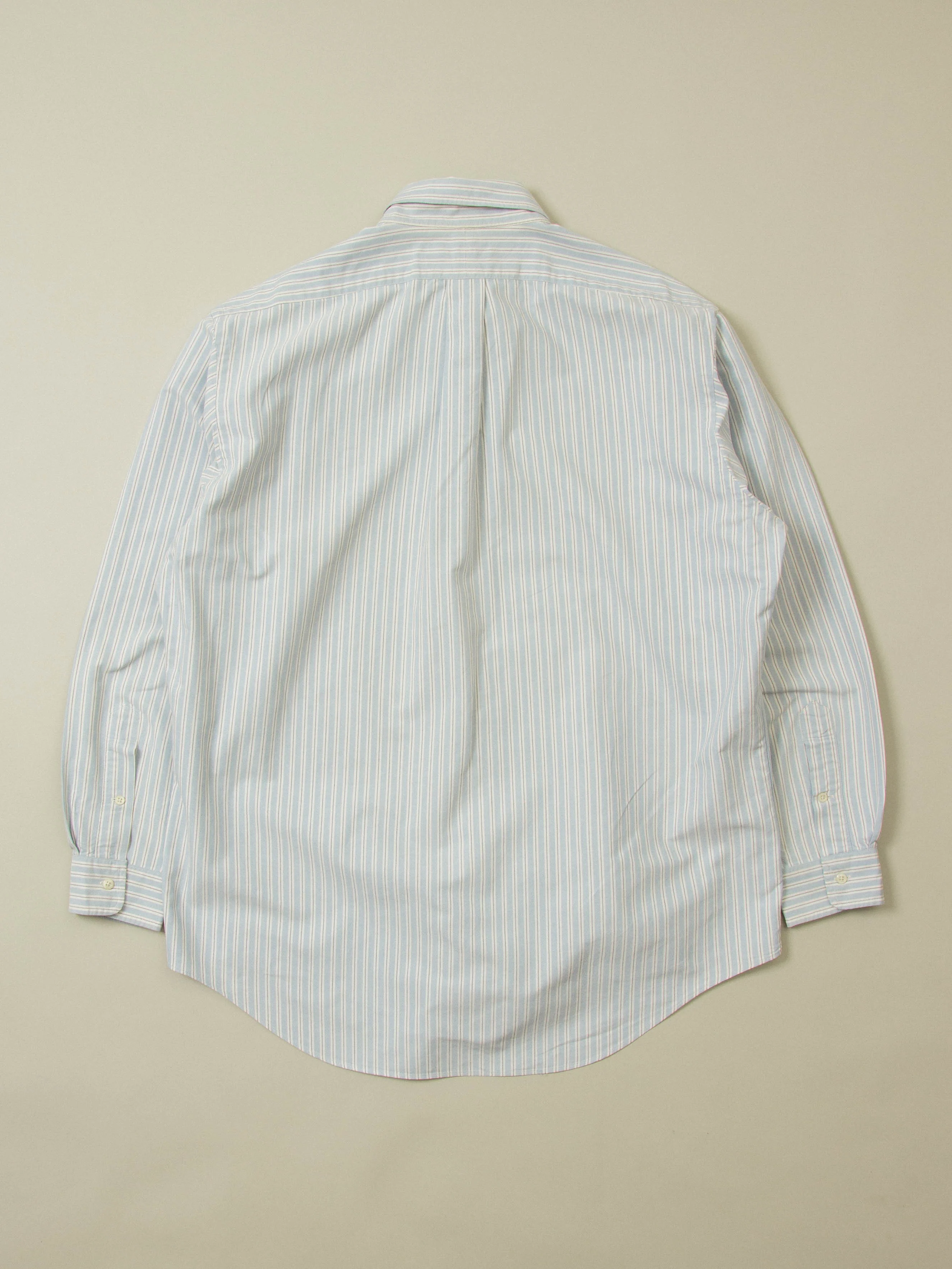 Vtg 1990s Striped Ralph Lauren Shirt (XL) - Image 3