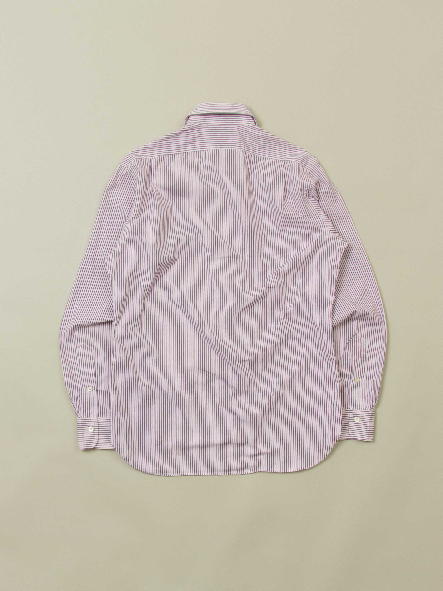Vtg 1990s Ralph Lauren Striped Shirt (S/M) - Image 5