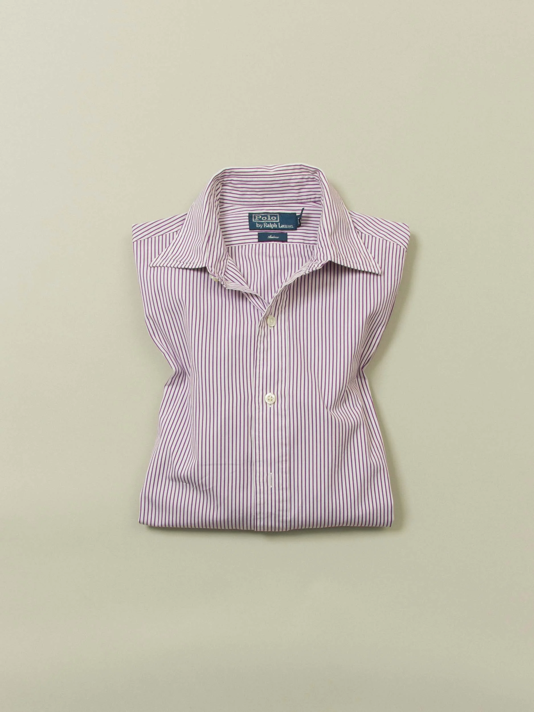 Vtg 1990s Ralph Lauren Striped Shirt (S/M) - Image 6