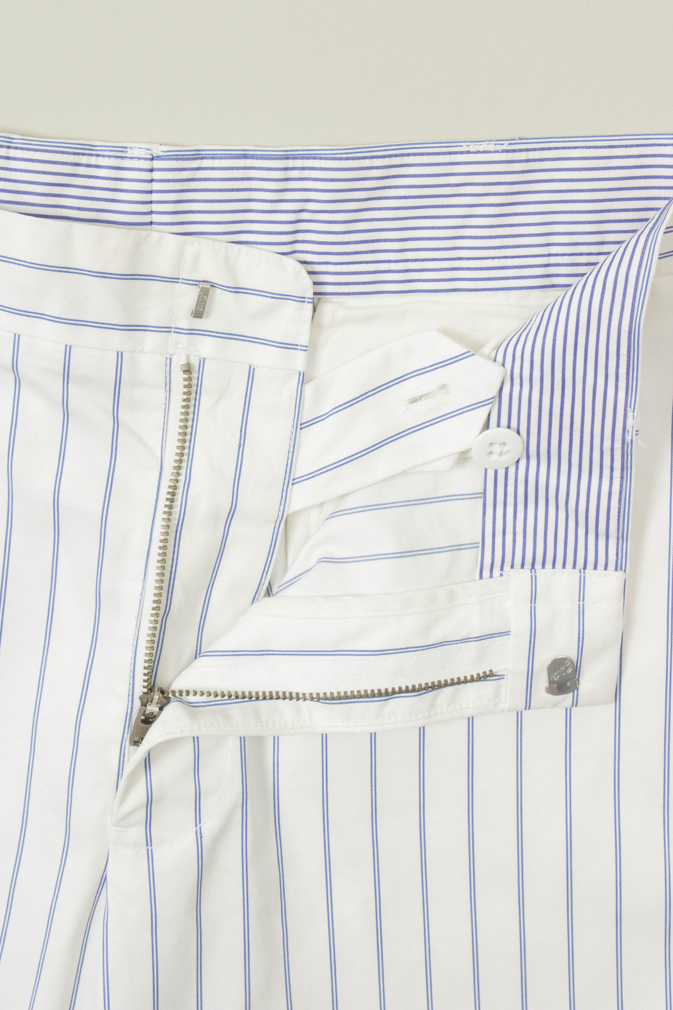 Vtg 1990s Ralph Lauren Striped Trousers (36x32) - Image 3