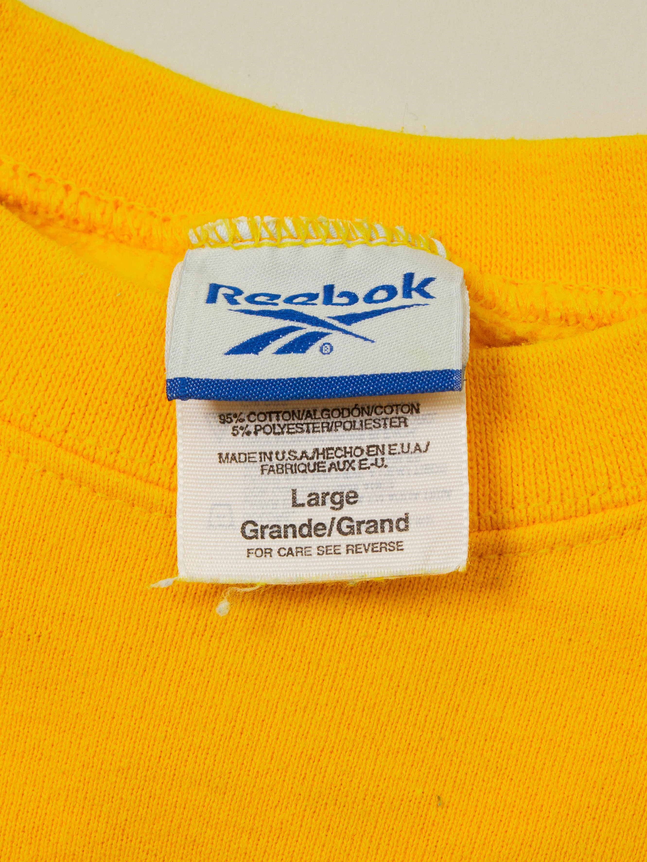 Vtg 1990s Reebok Sweatshirt - Made in USA (XL) - Image 4