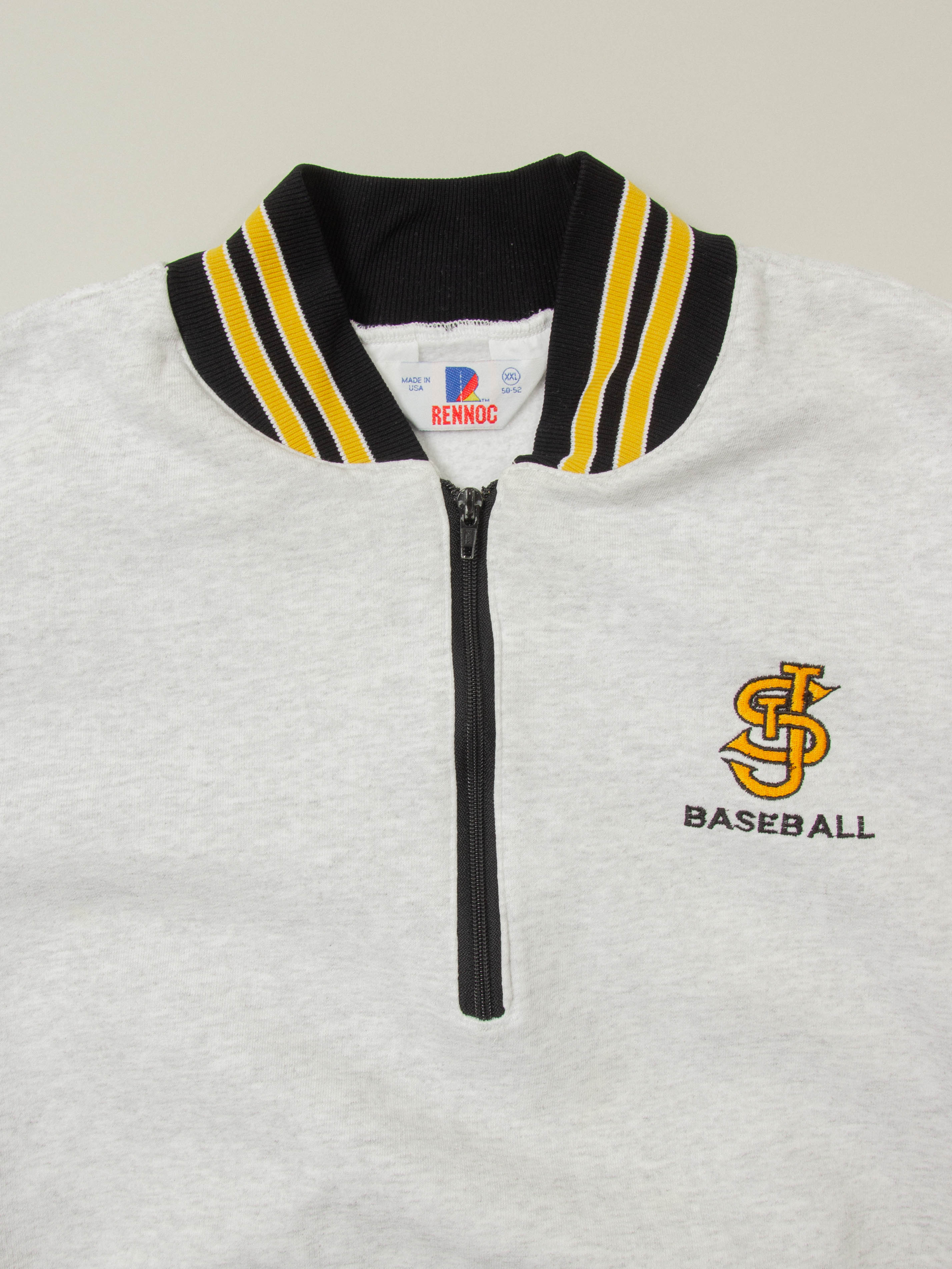Vtg 1990s 'Rennoc' Heavyweight Warm Up Jersey - Made in USA (XXL) - Image 2