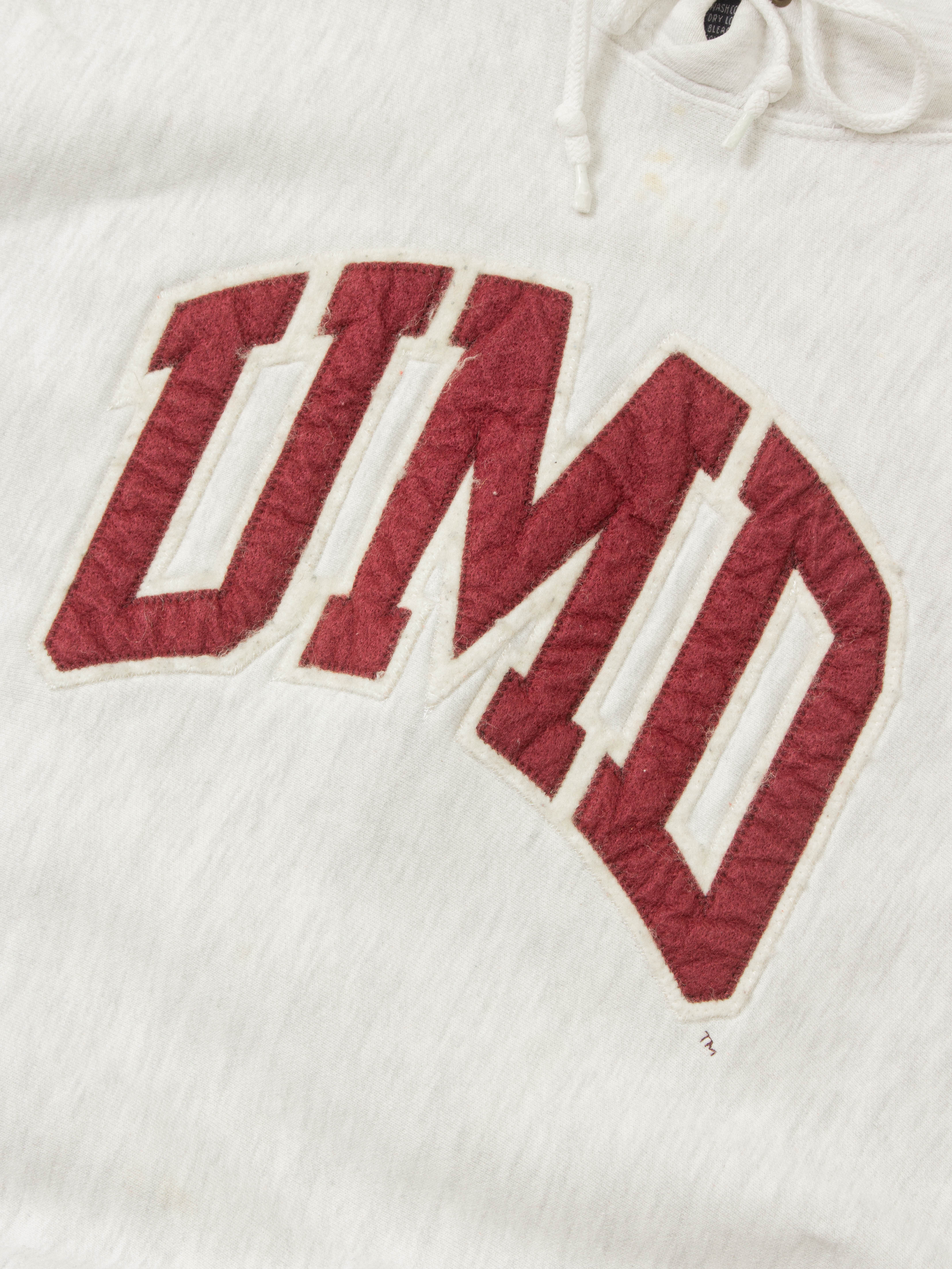 Vtg 1990s Reverse Weave University Hoodie (XXL) - Image 3