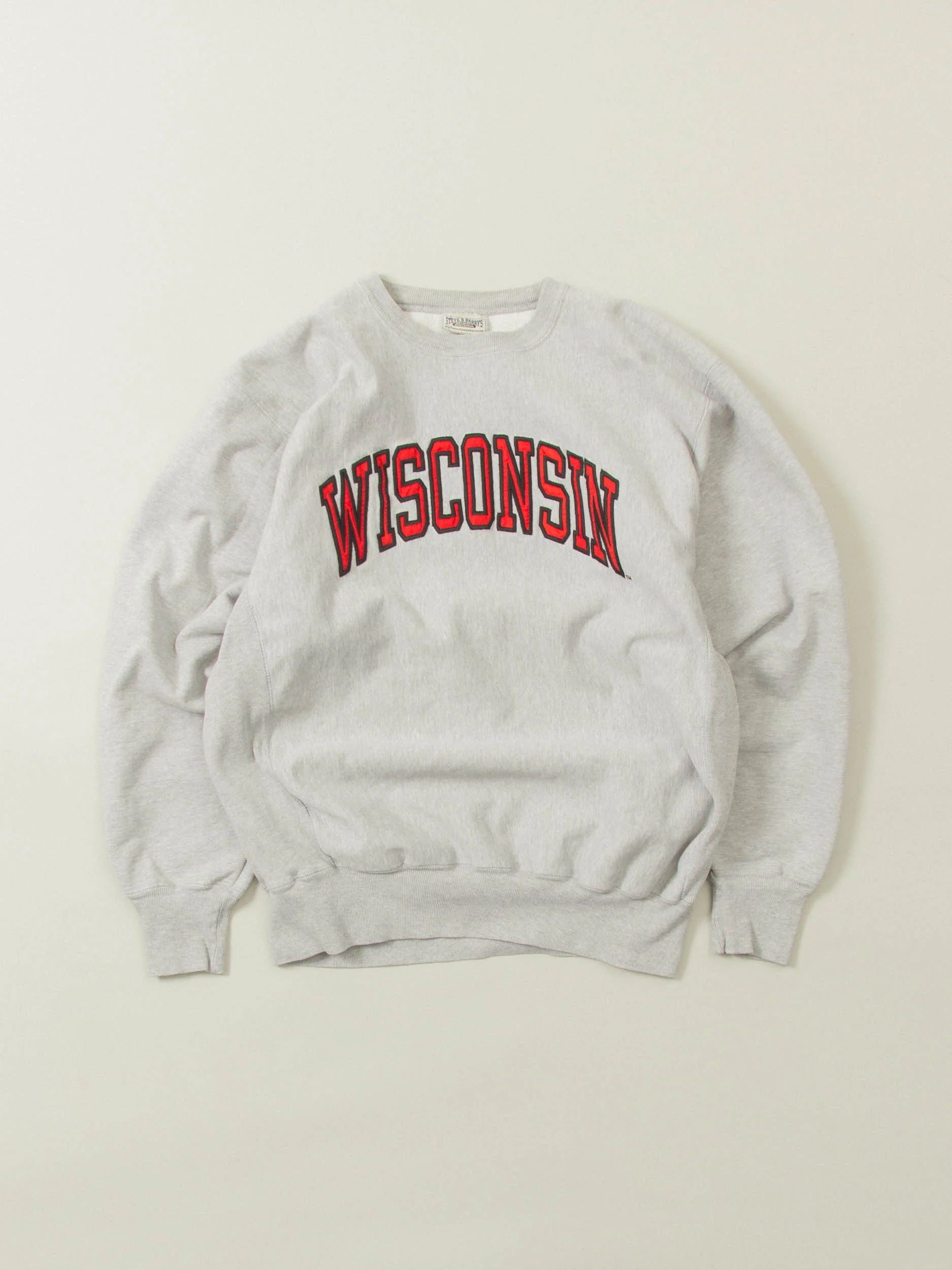 Vtg 1990s Reverse Weave Wisconsin Sweatshirt (XXL)