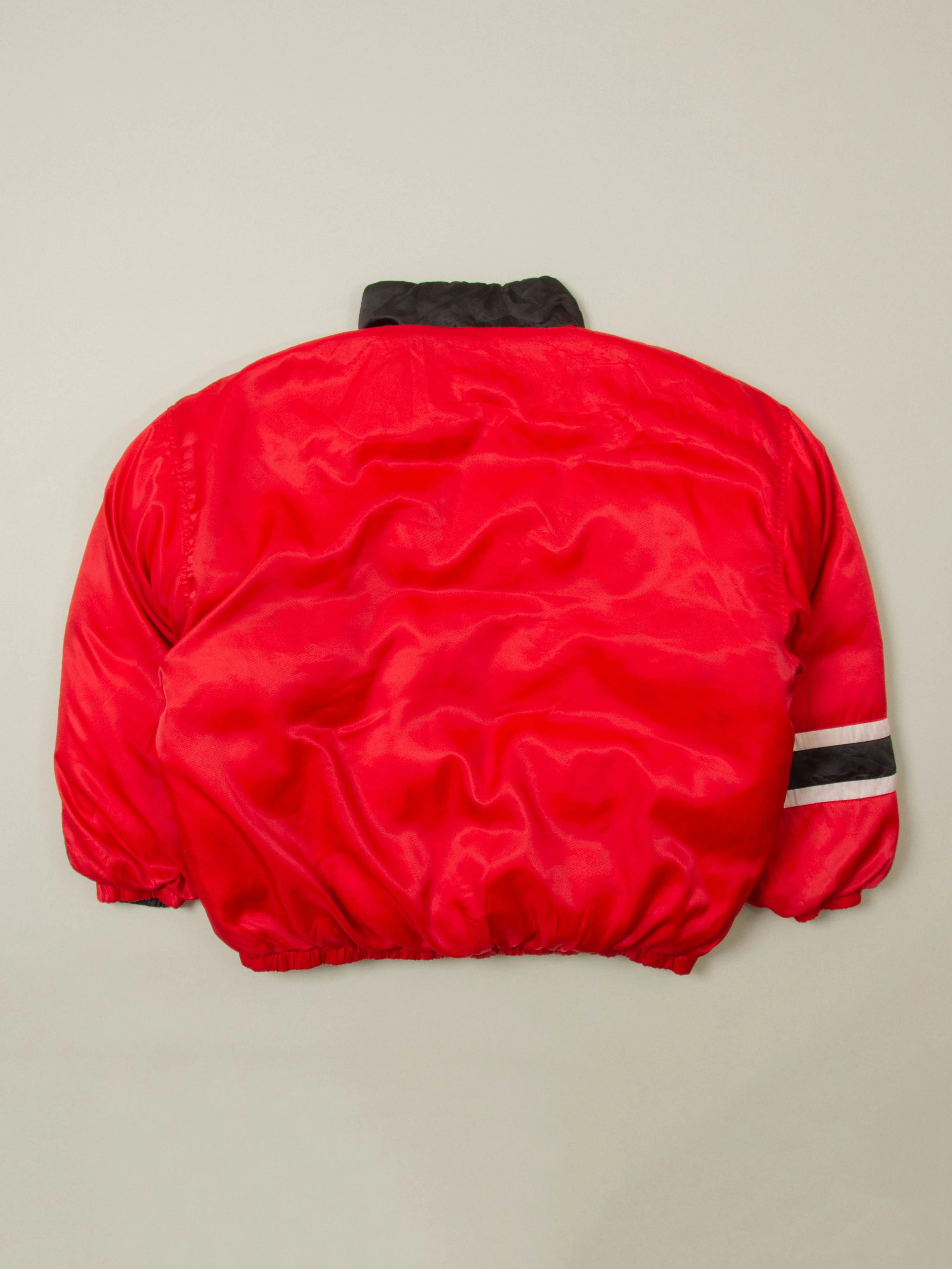 Vtg 1990s Reversible Chicago Bulls Starter Down Jacket (XL) - Image 4