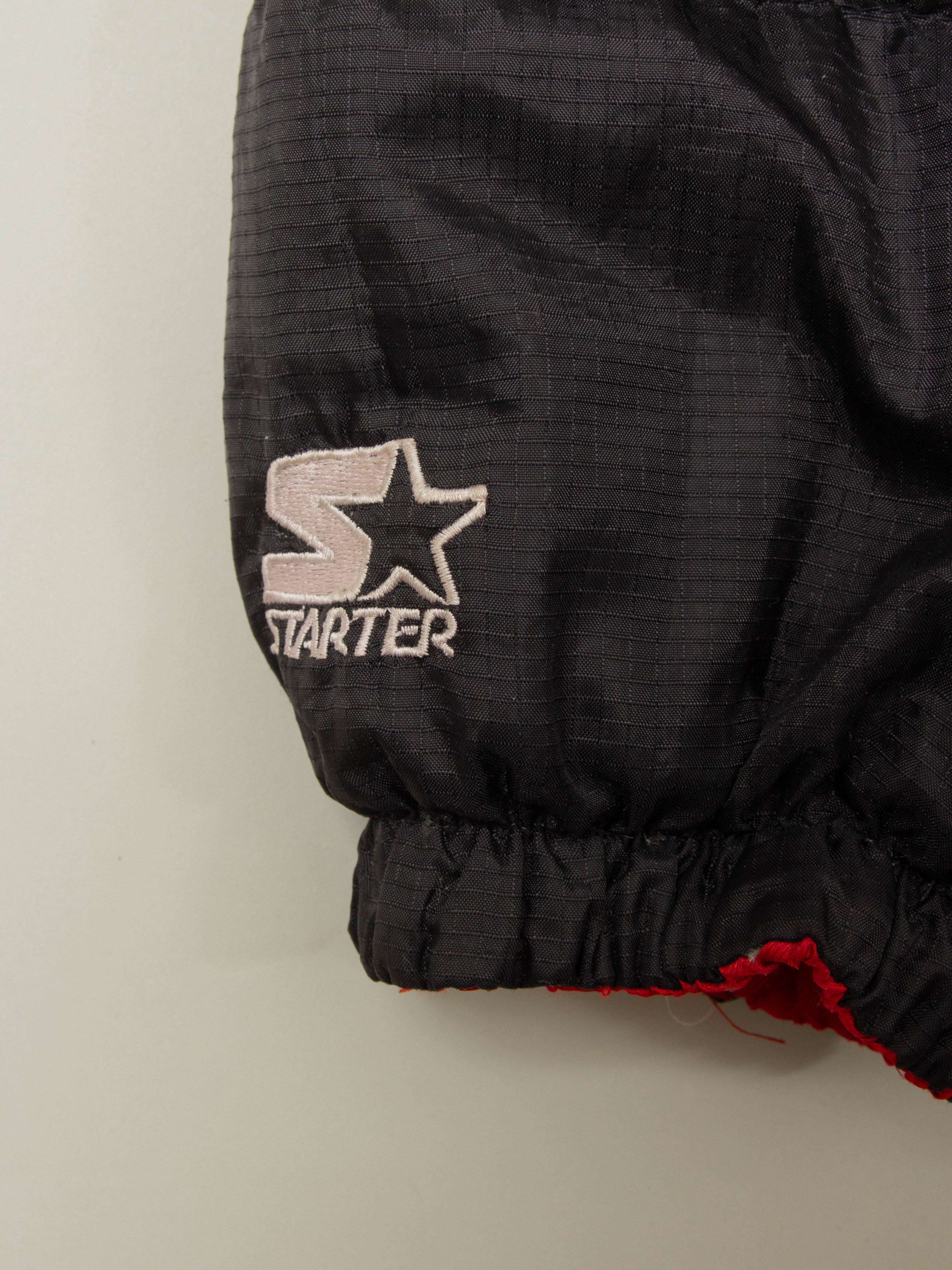 Vtg 1990s Reversible Chicago Bulls Starter Down Jacket (XL) - Image 6