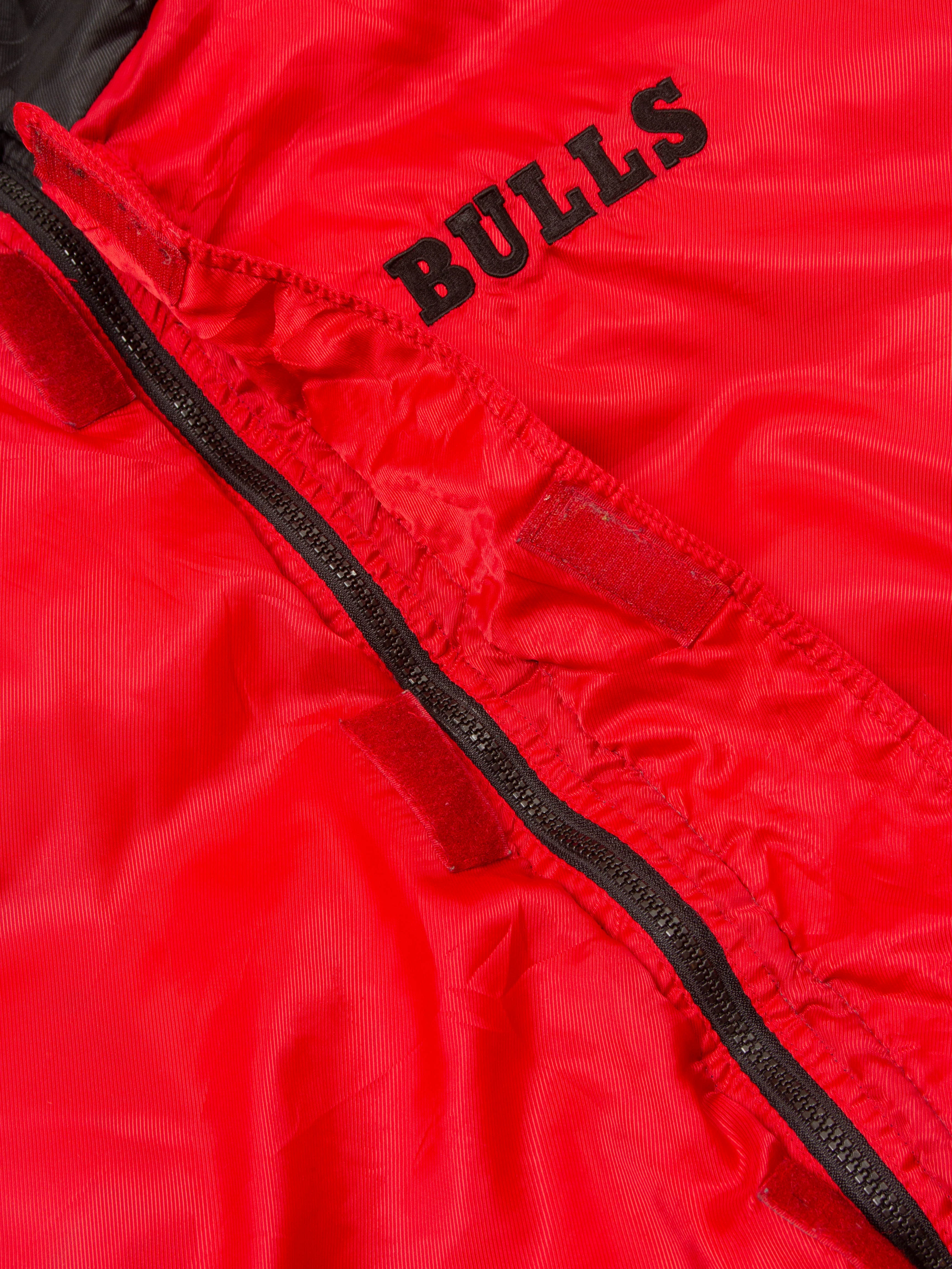 Vtg 1990s Reversible Chicago Bulls Starter Down Jacket (XL) - Image 9