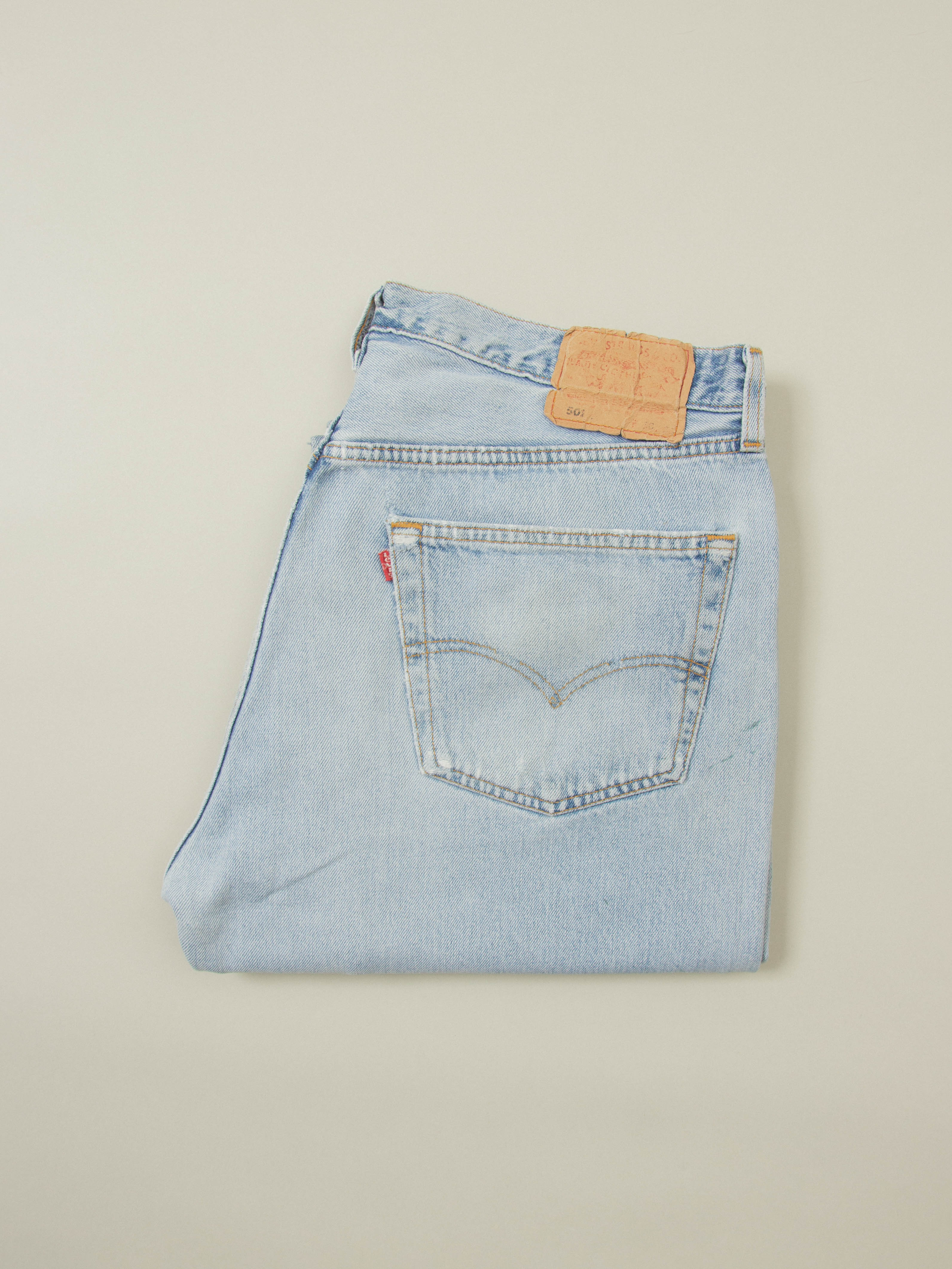 Vtg 1990s Reworked Levi's 501 Jeans - Made in USA (36x34) - Image 10