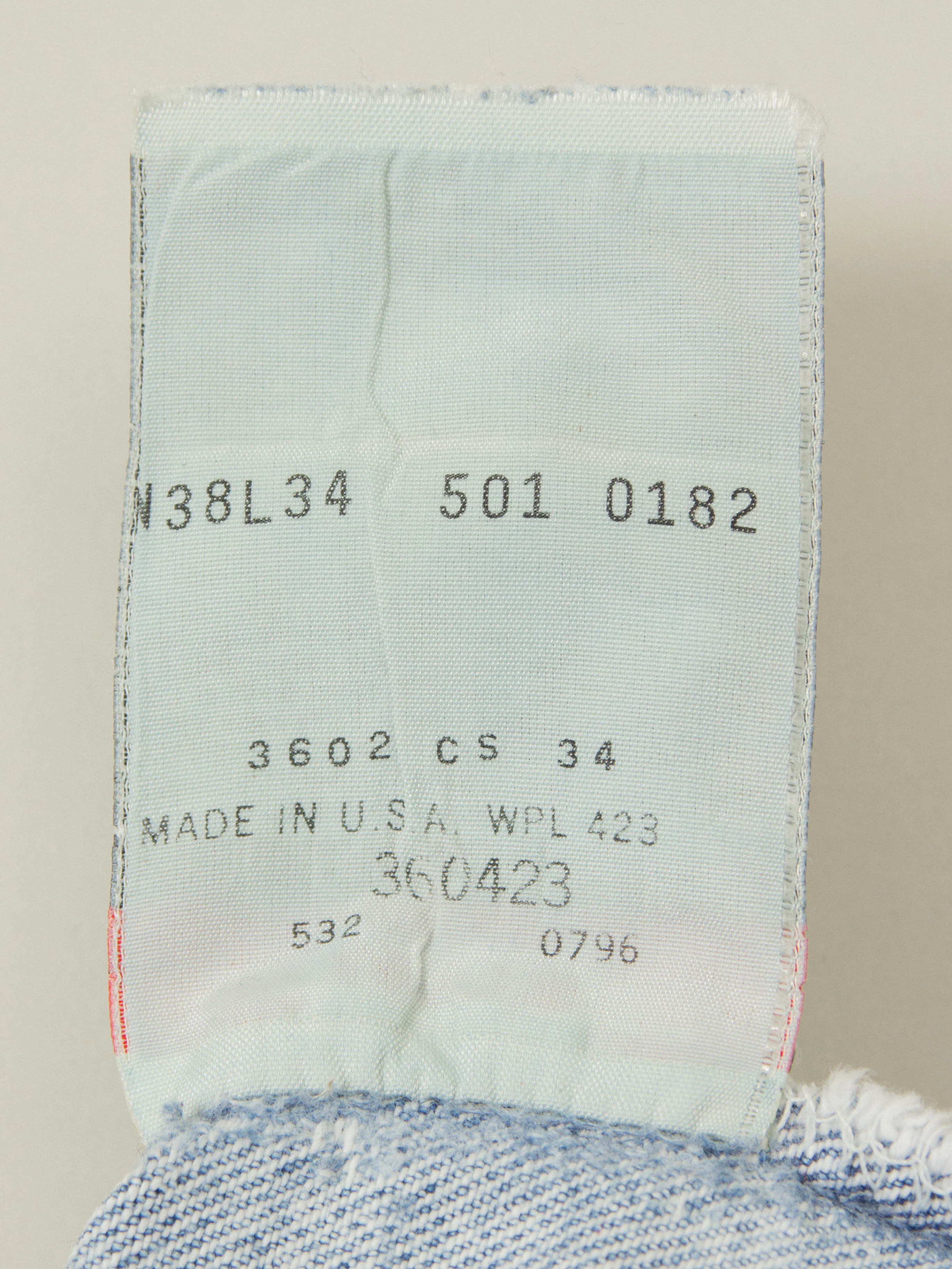 Vtg 1990s Reworked Levi's 501 Jeans - Made in USA (36x34) - Image 6