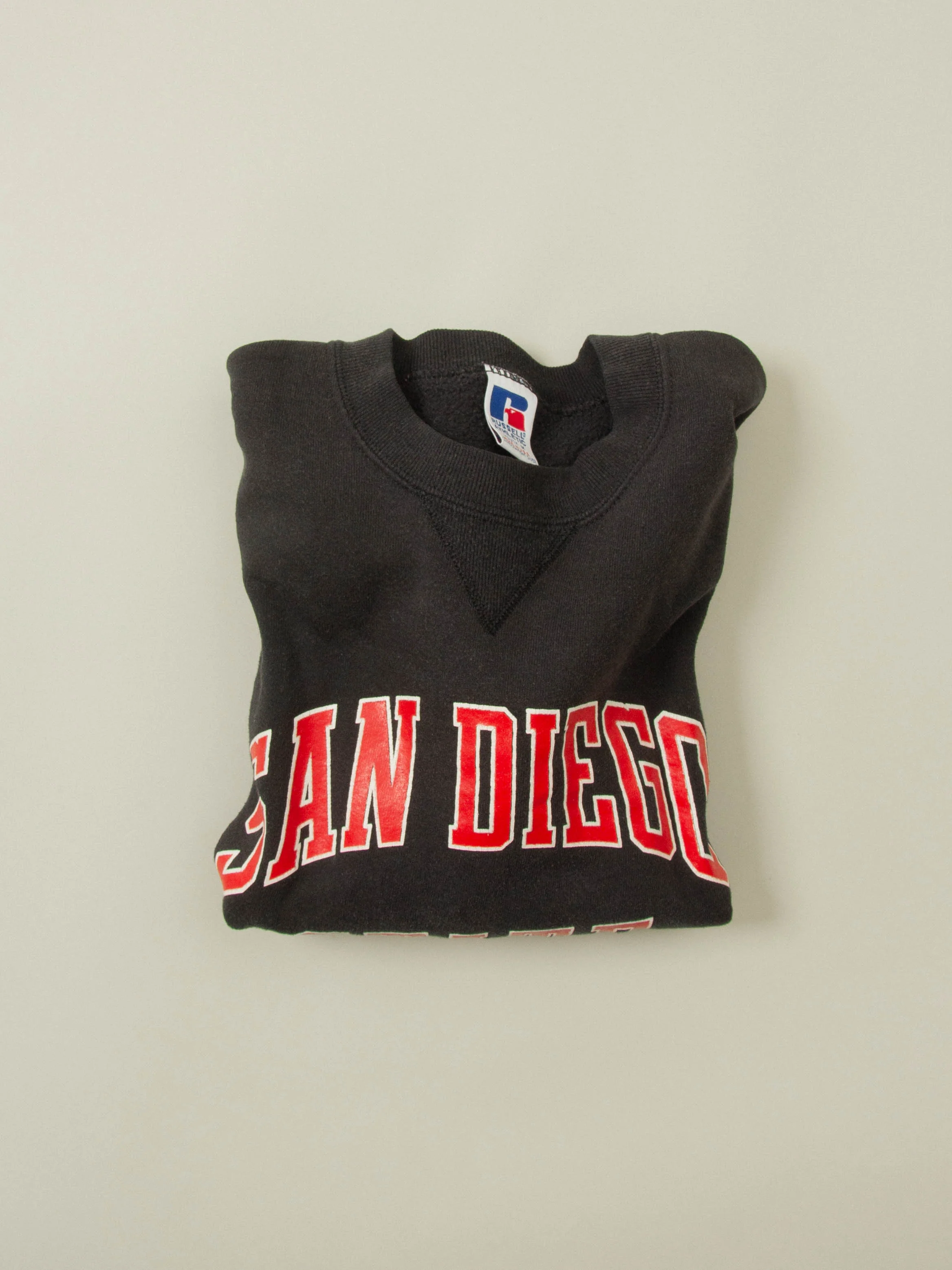 Vtg 1990s Russell Athletic San Diego Sweatshirt - Made in USA (XS) - Image 6