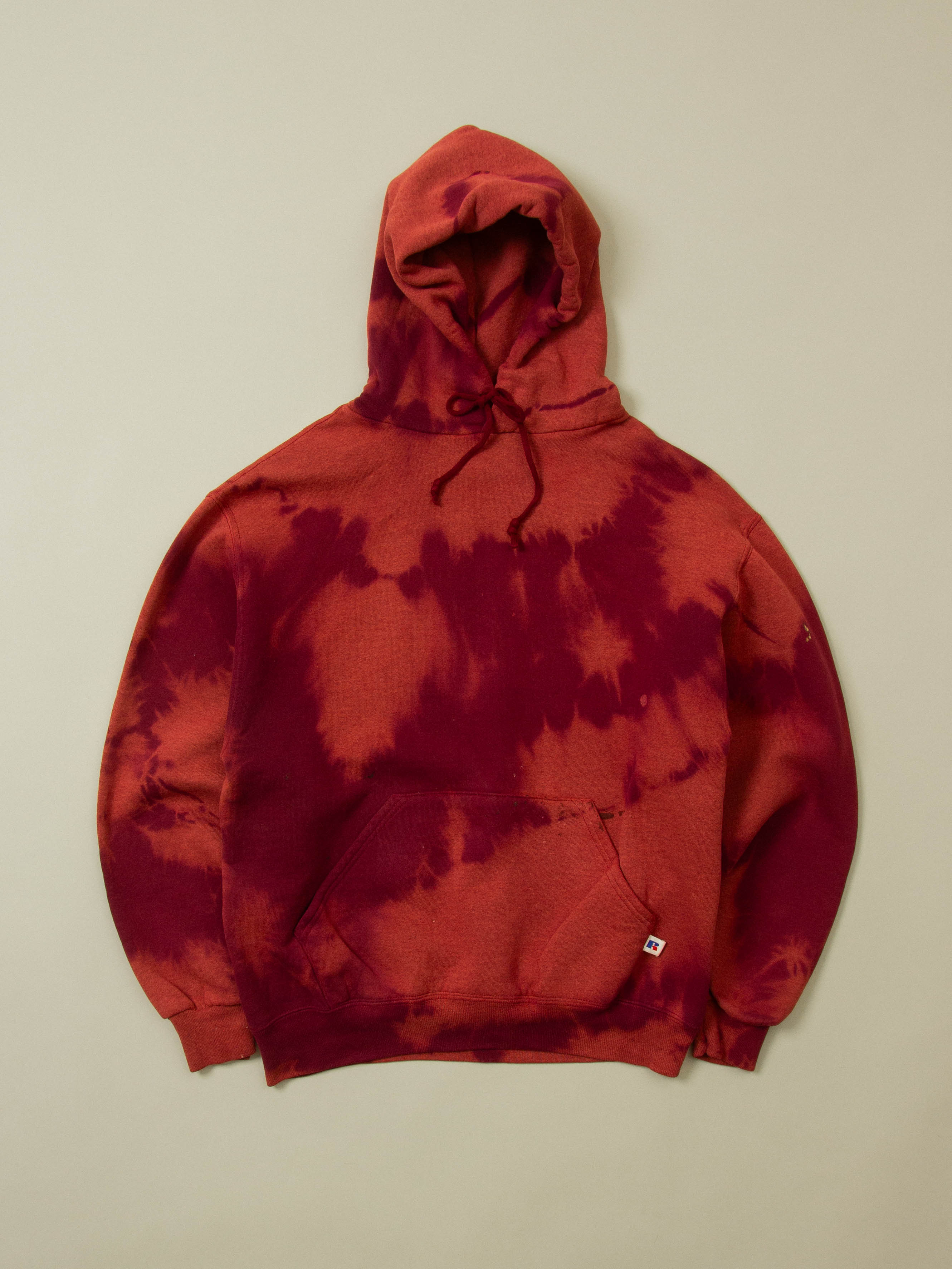 Vtg 1990s Russell Athletic Tie-Dye Hoodie - Made in USA (M)
