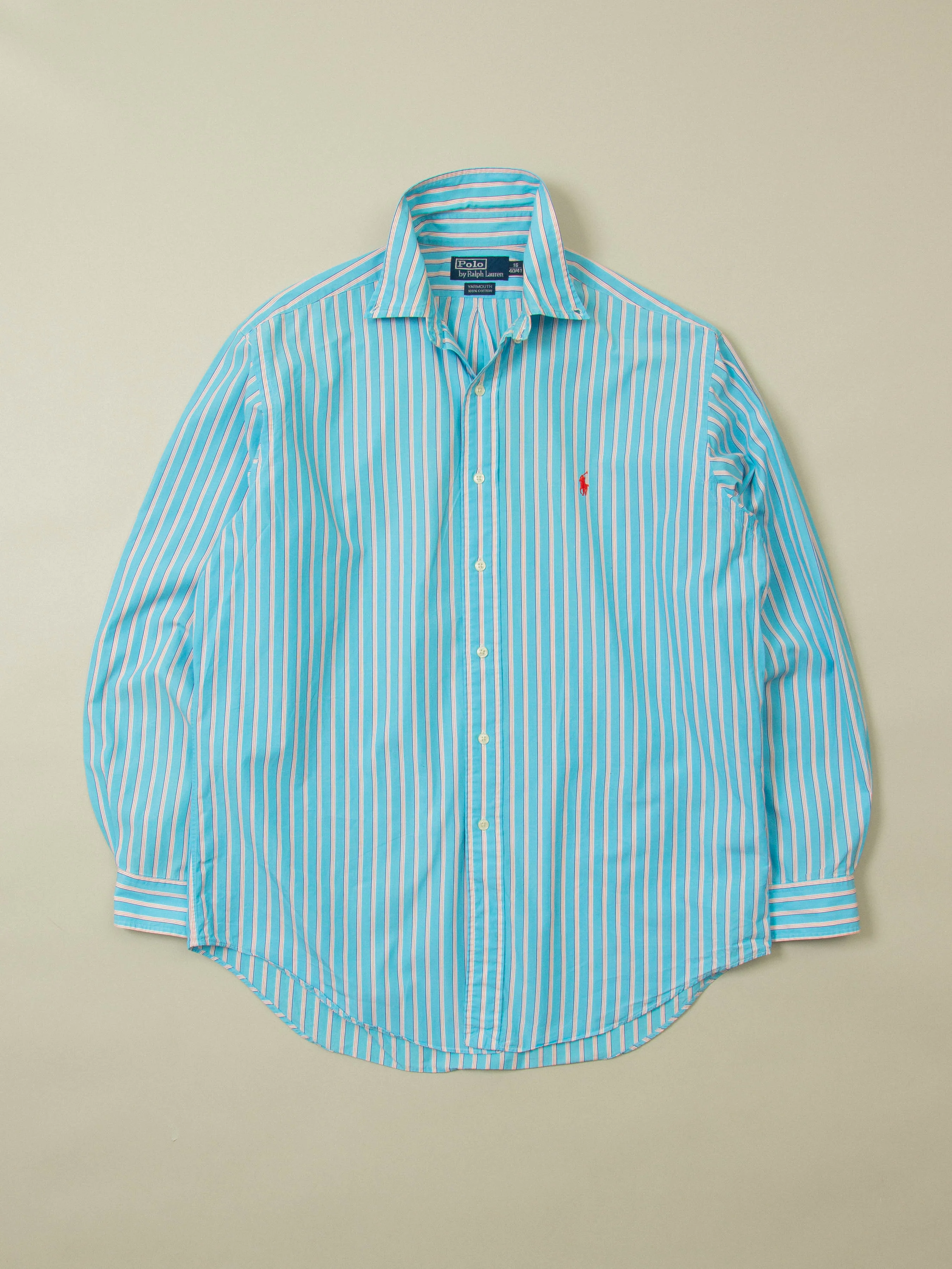 Vtg 1990s Striped Ralph Lauren Shirt (L)