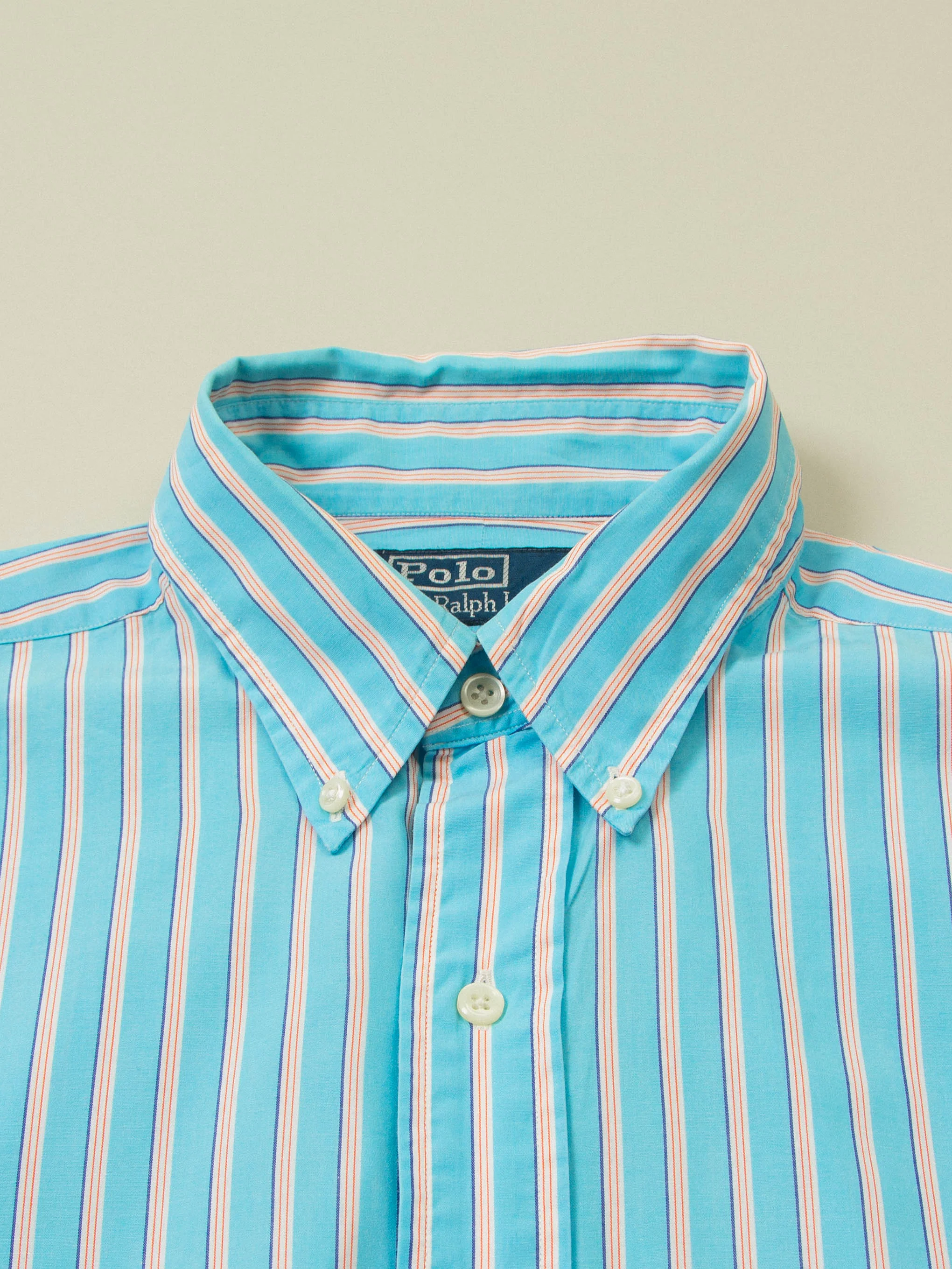 Vtg 1990s Striped Ralph Lauren Shirt (L) - Image 3