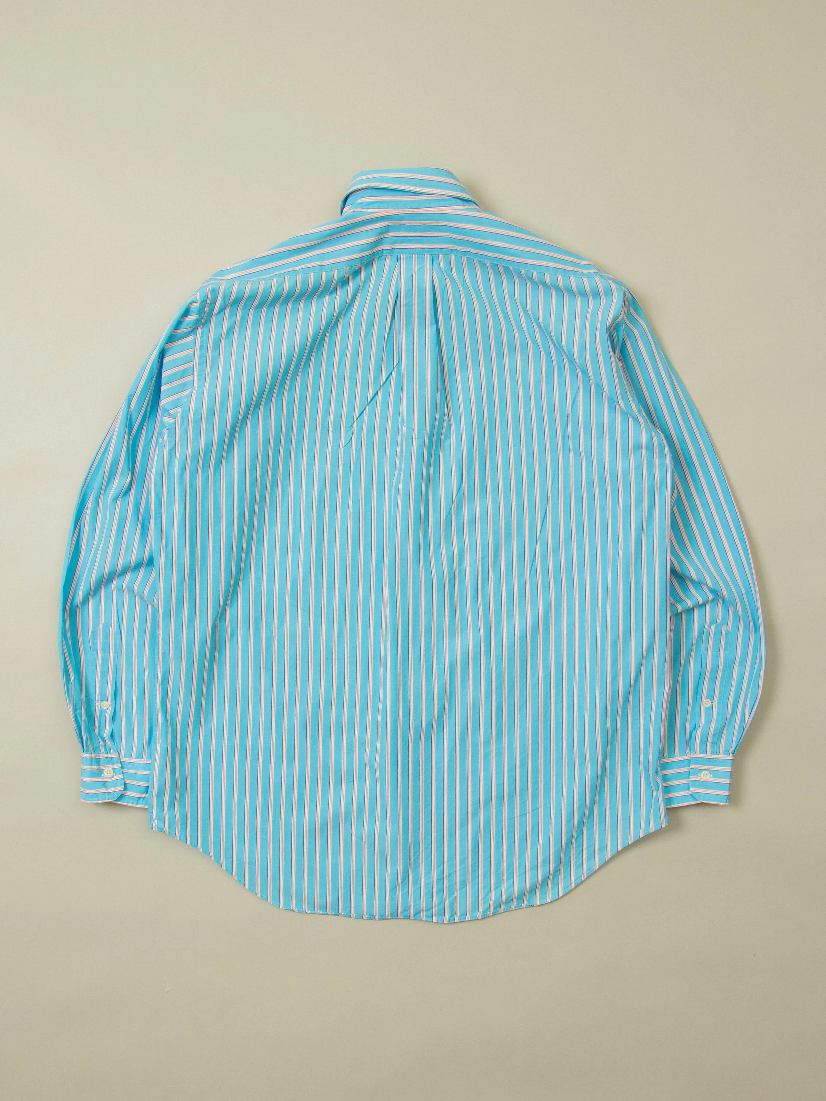 Vtg 1990s Striped Ralph Lauren Shirt (L) - Image 5