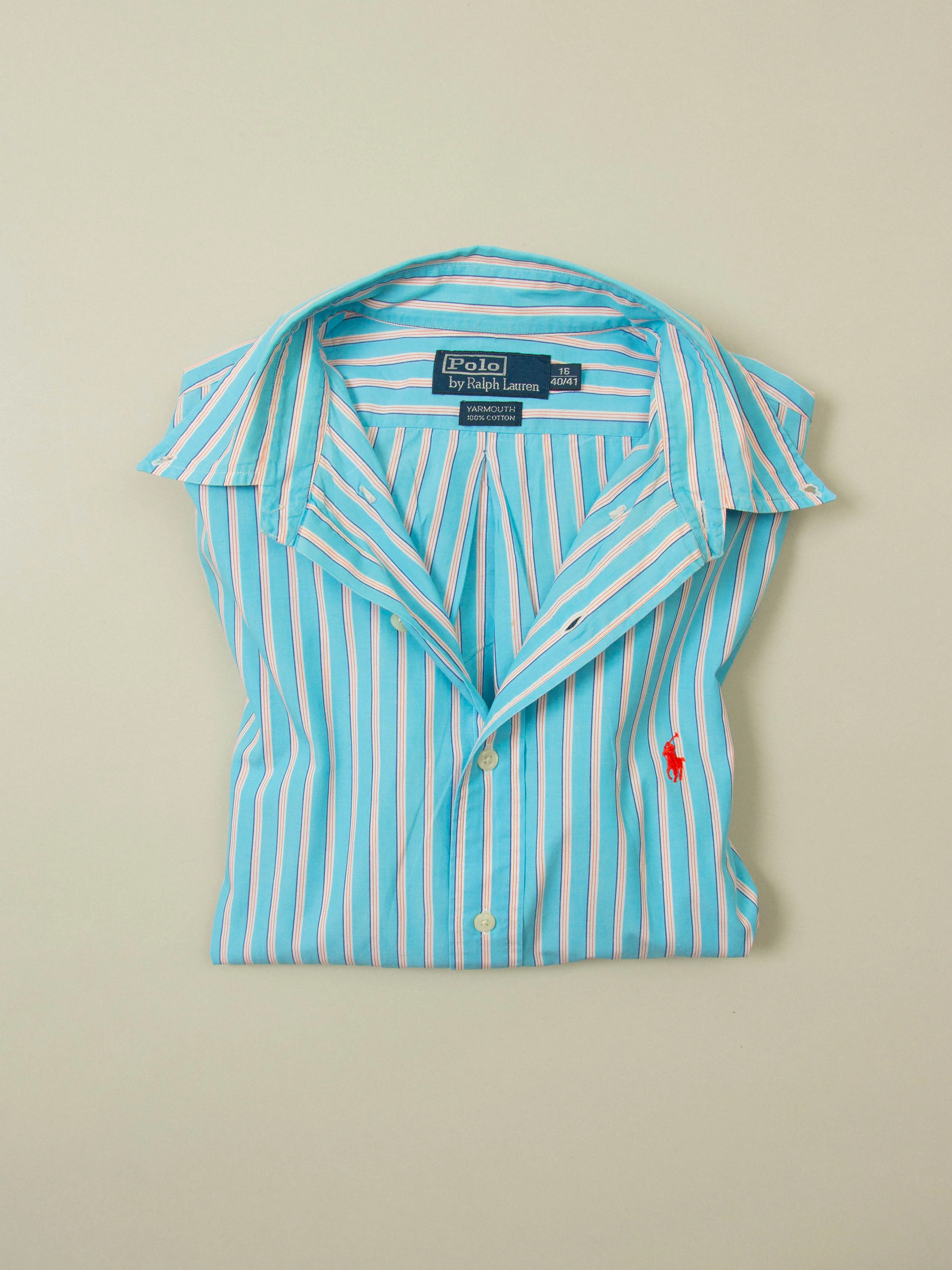 Vtg 1990s Striped Ralph Lauren Shirt (L) - Image 6