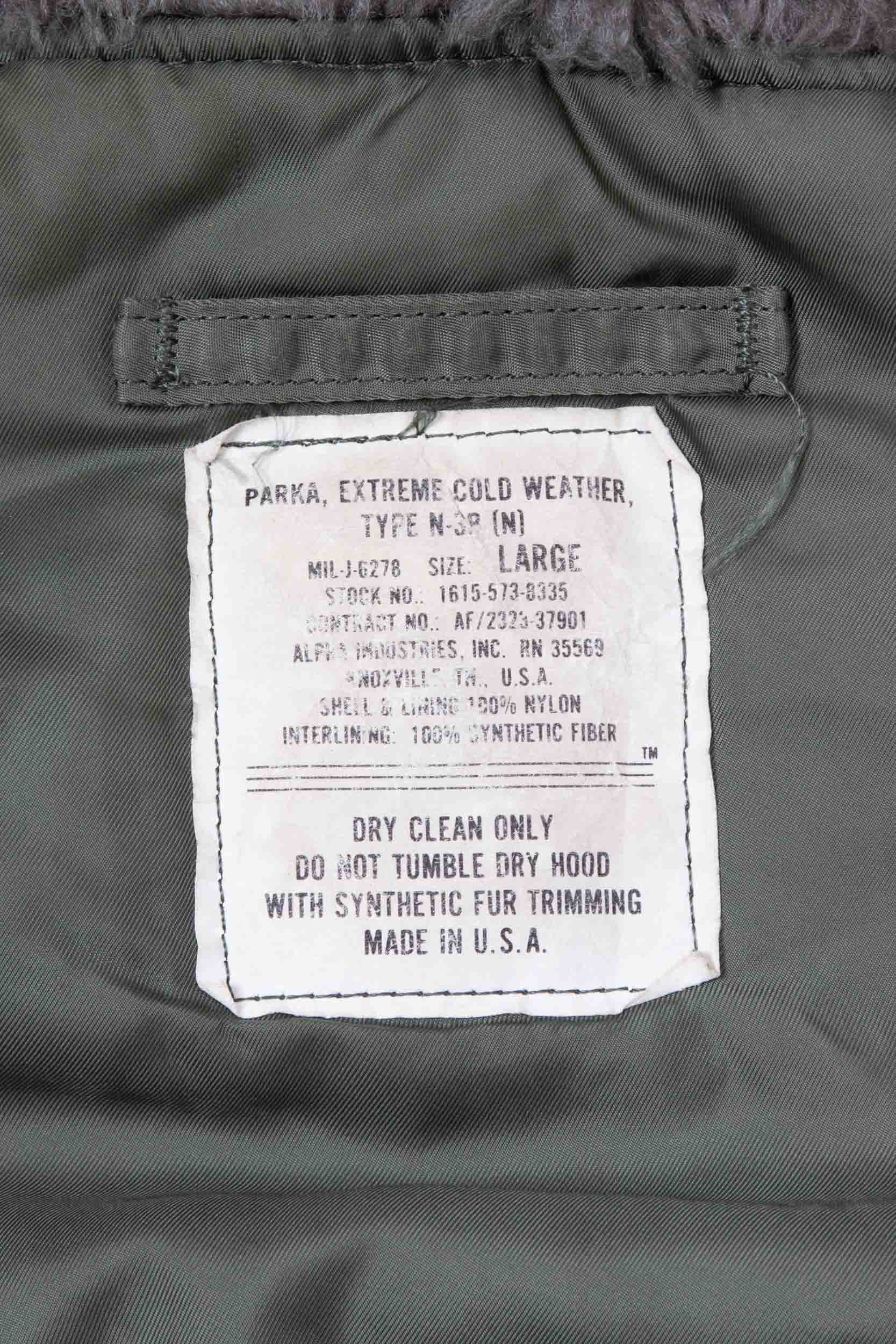Vtg 1990s US Air Force N-3B Snorkel Parka (L) - Image 8