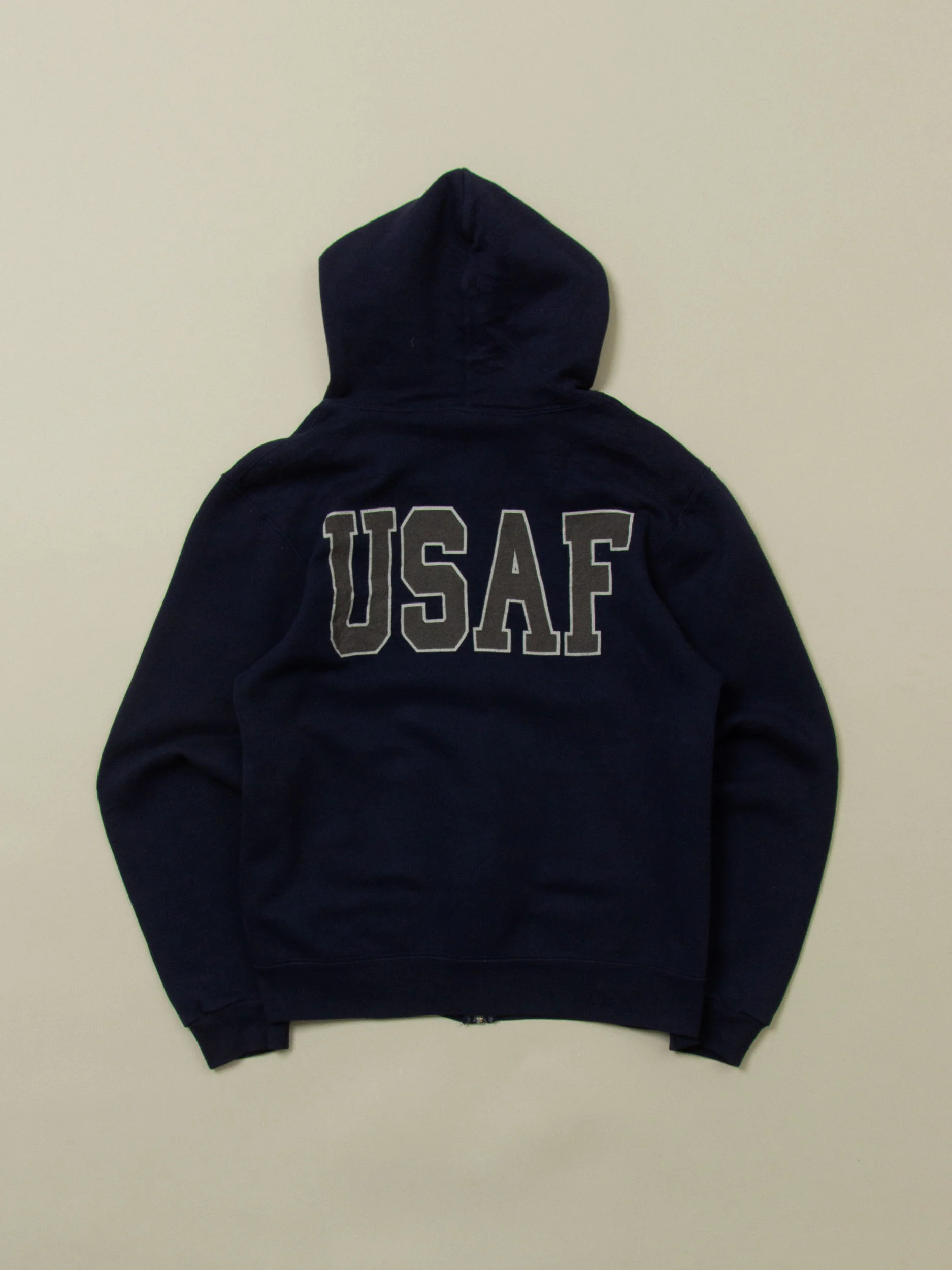 Vtg 1990s US Air Force Reflective Zip-Up Hoodie (M)