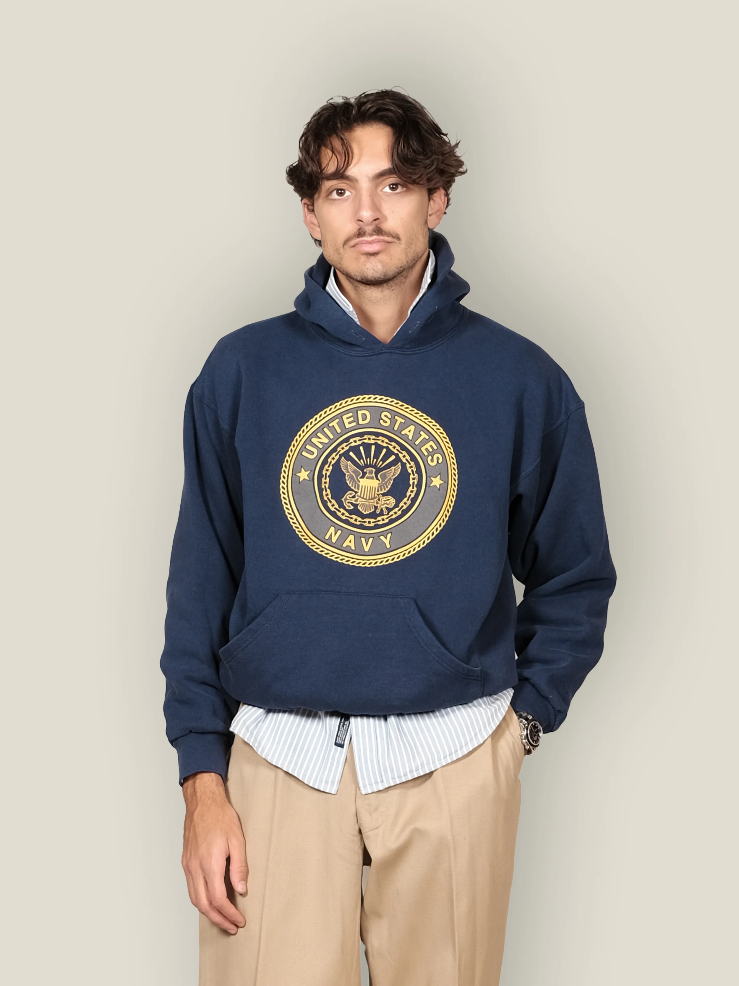 Vtg 1990s US Navy Hoodie - Made in USA