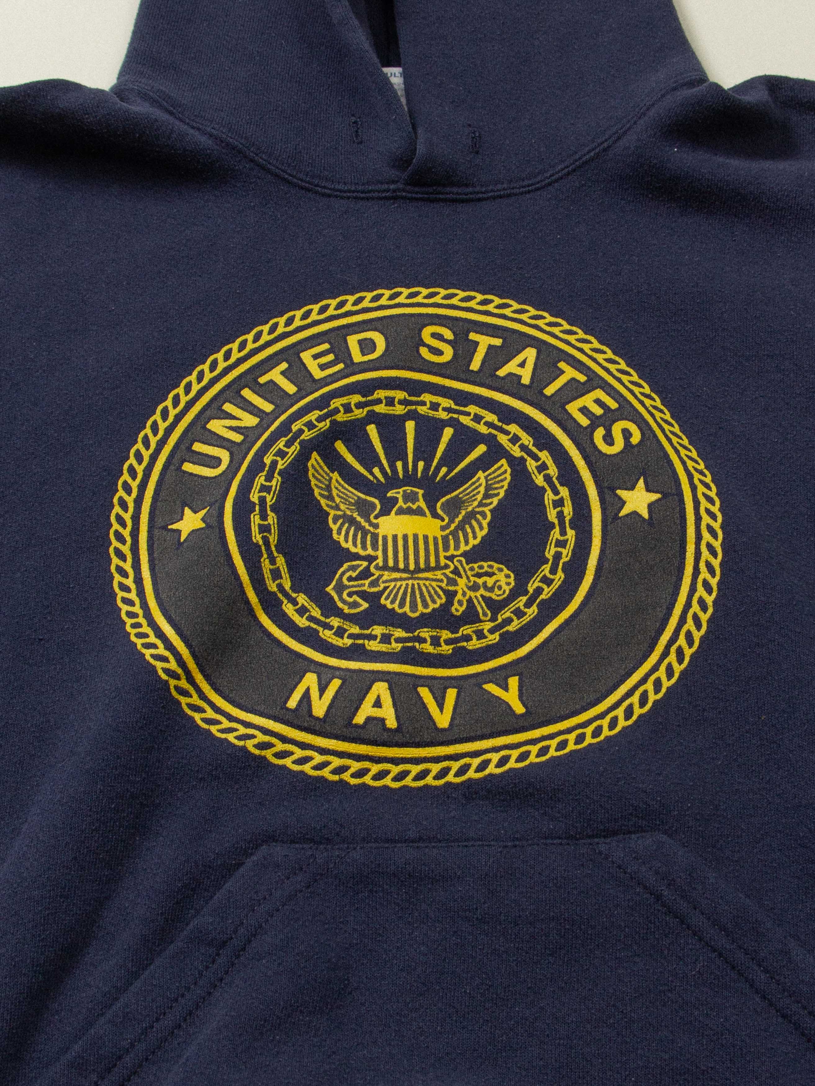 Vtg 1990s US Navy Hoodie - Made in USA - Image 6