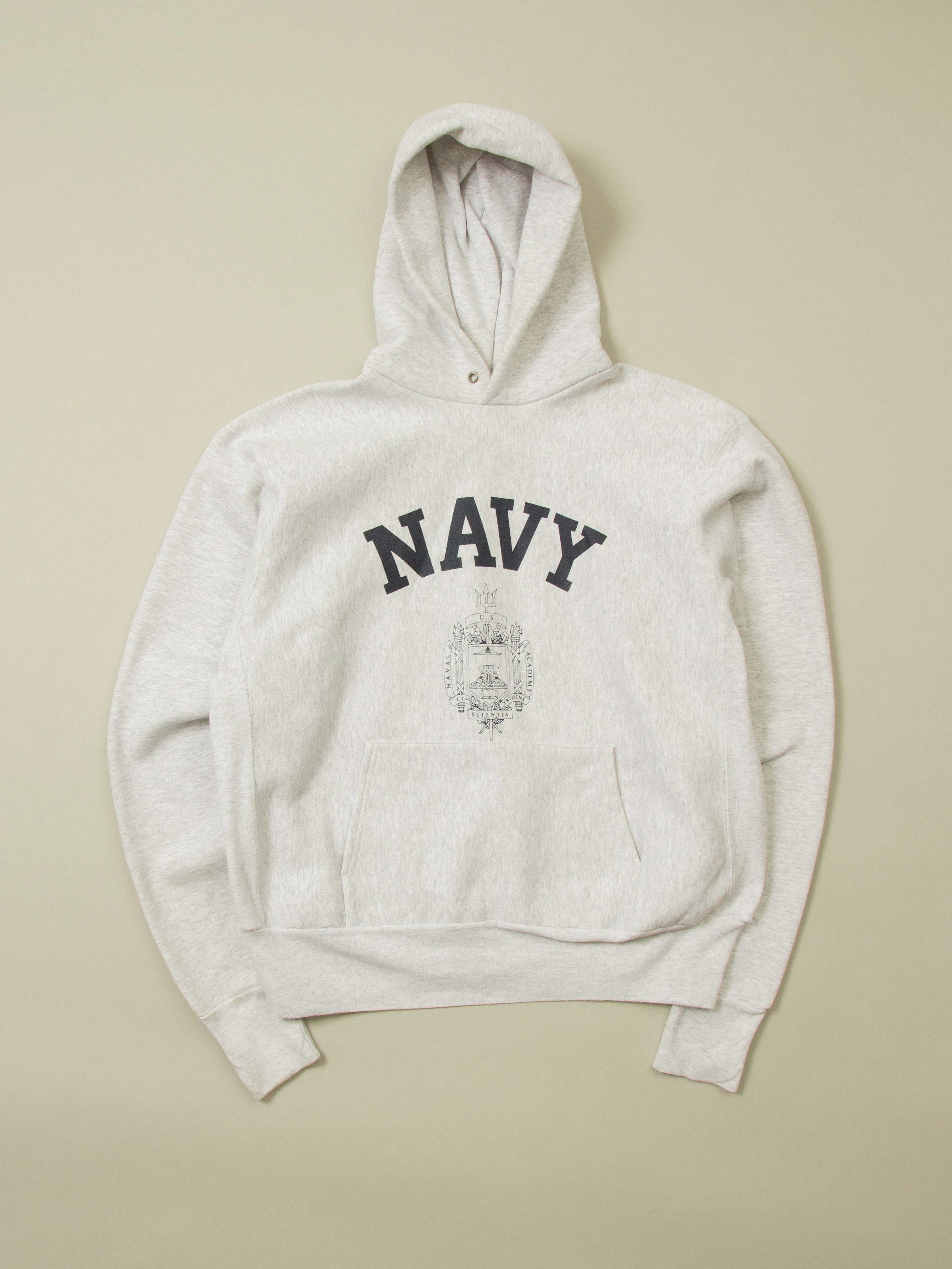 Vtg 1990s US Navy Reverse Weave Hoodie - Made in USA (XL)
