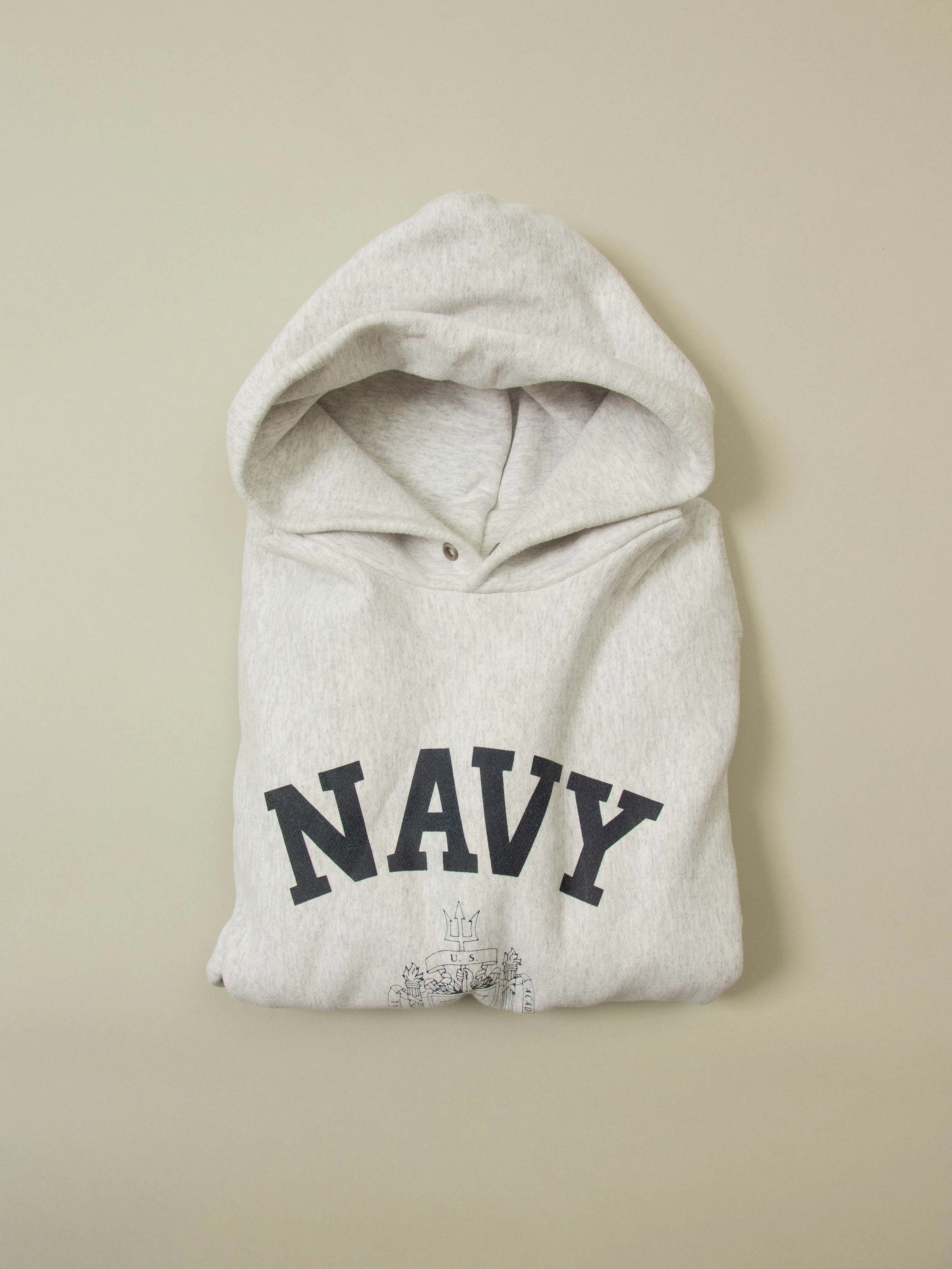 Vtg 1990s US Navy Reverse Weave Hoodie - Made in USA (XL) - Image 6