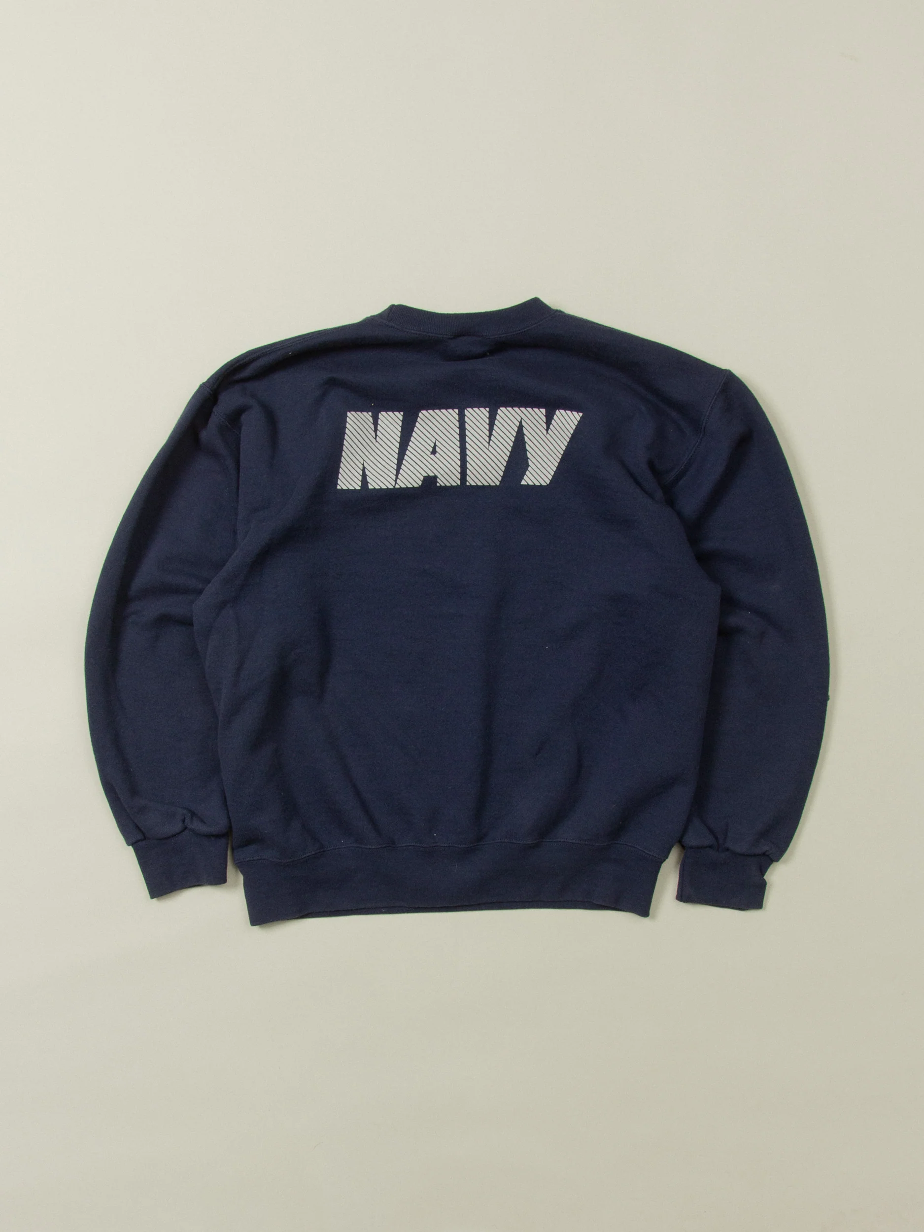 Vtg 1990s US Navy Sports Sweatshirt - Made in USA - Image 2