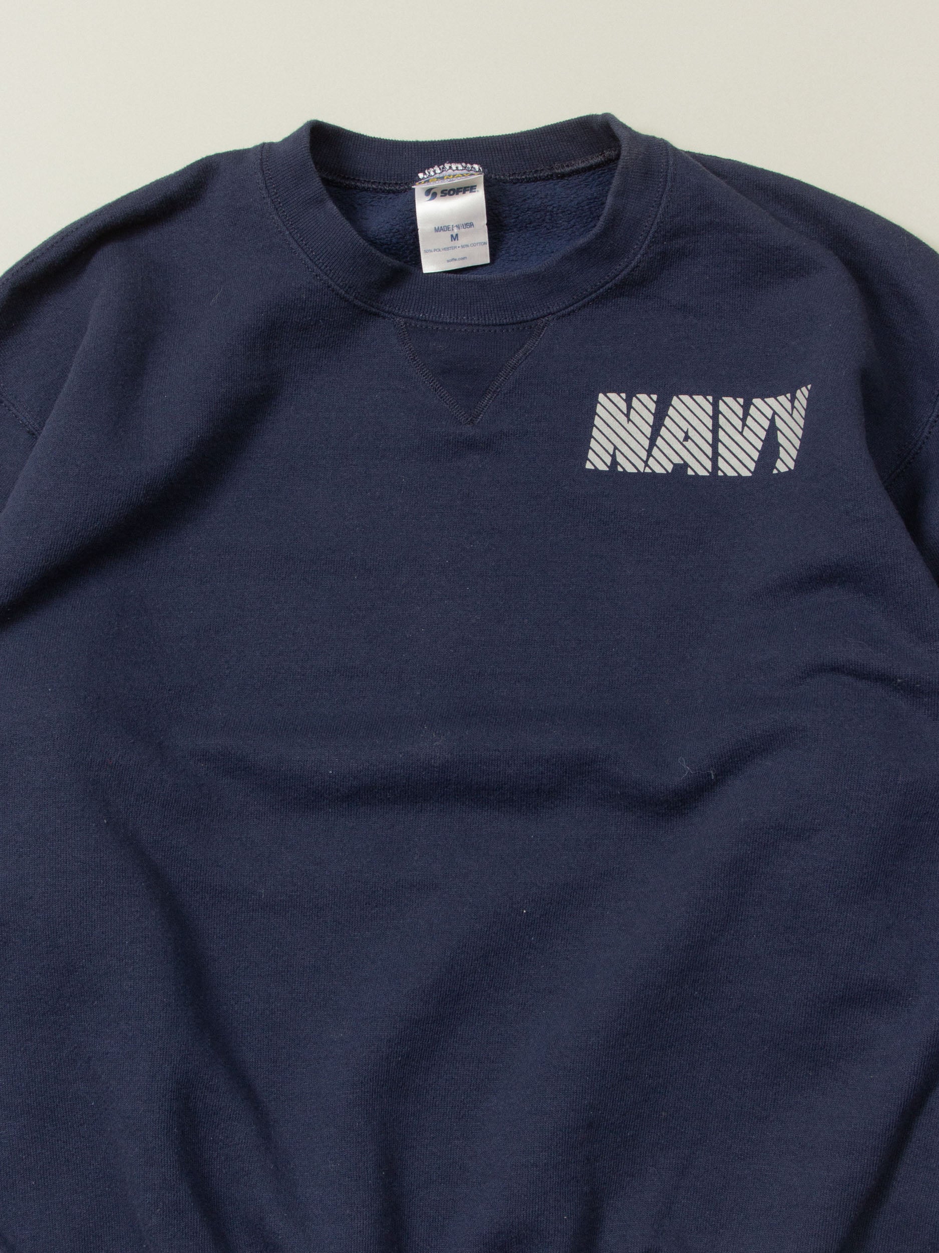 Vtg 1990s US Navy Sports Sweatshirt - Made in USA - Image 4