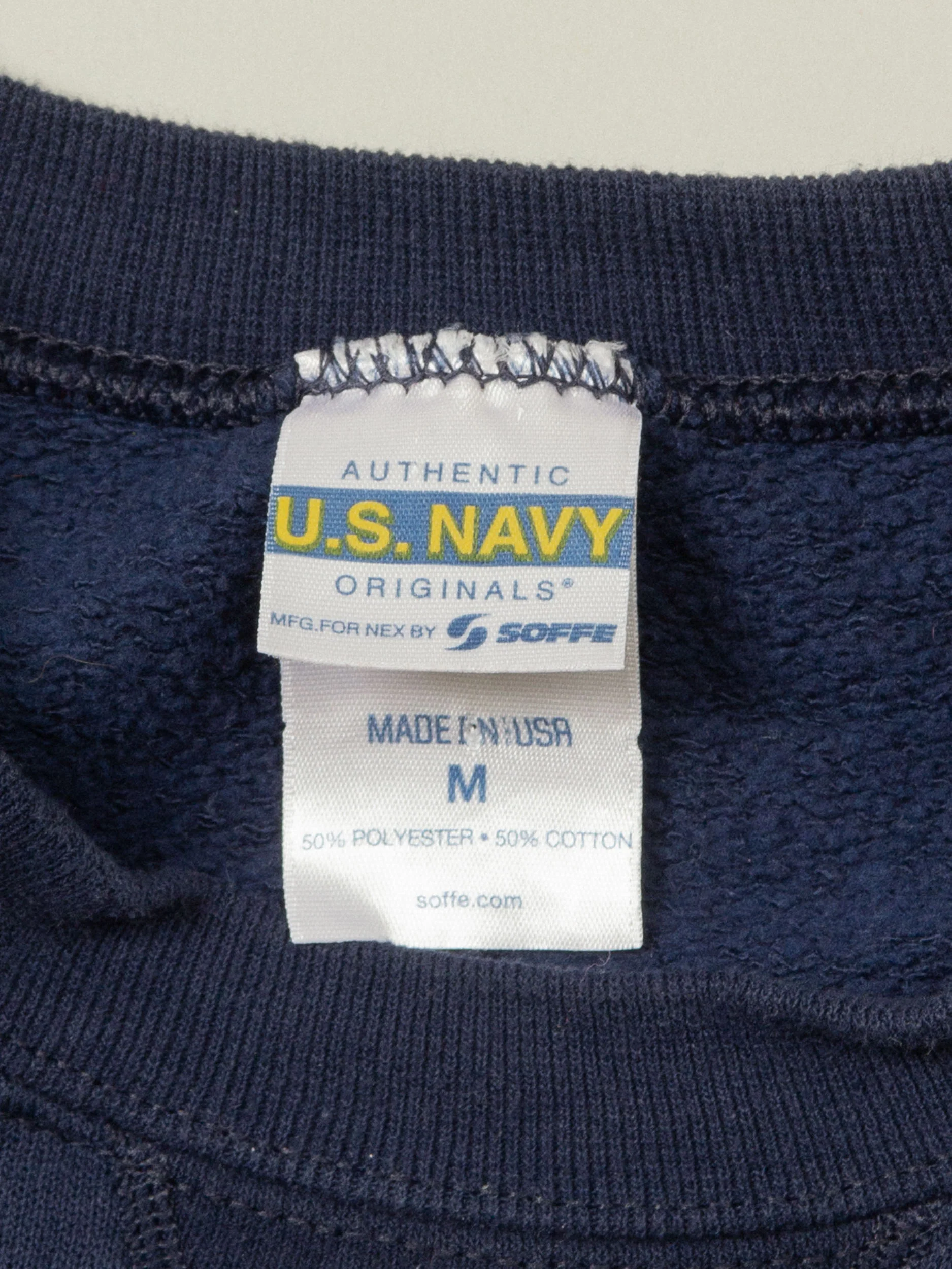 Vtg 1990s US Navy Sports Sweatshirt - Made in USA - Image 5