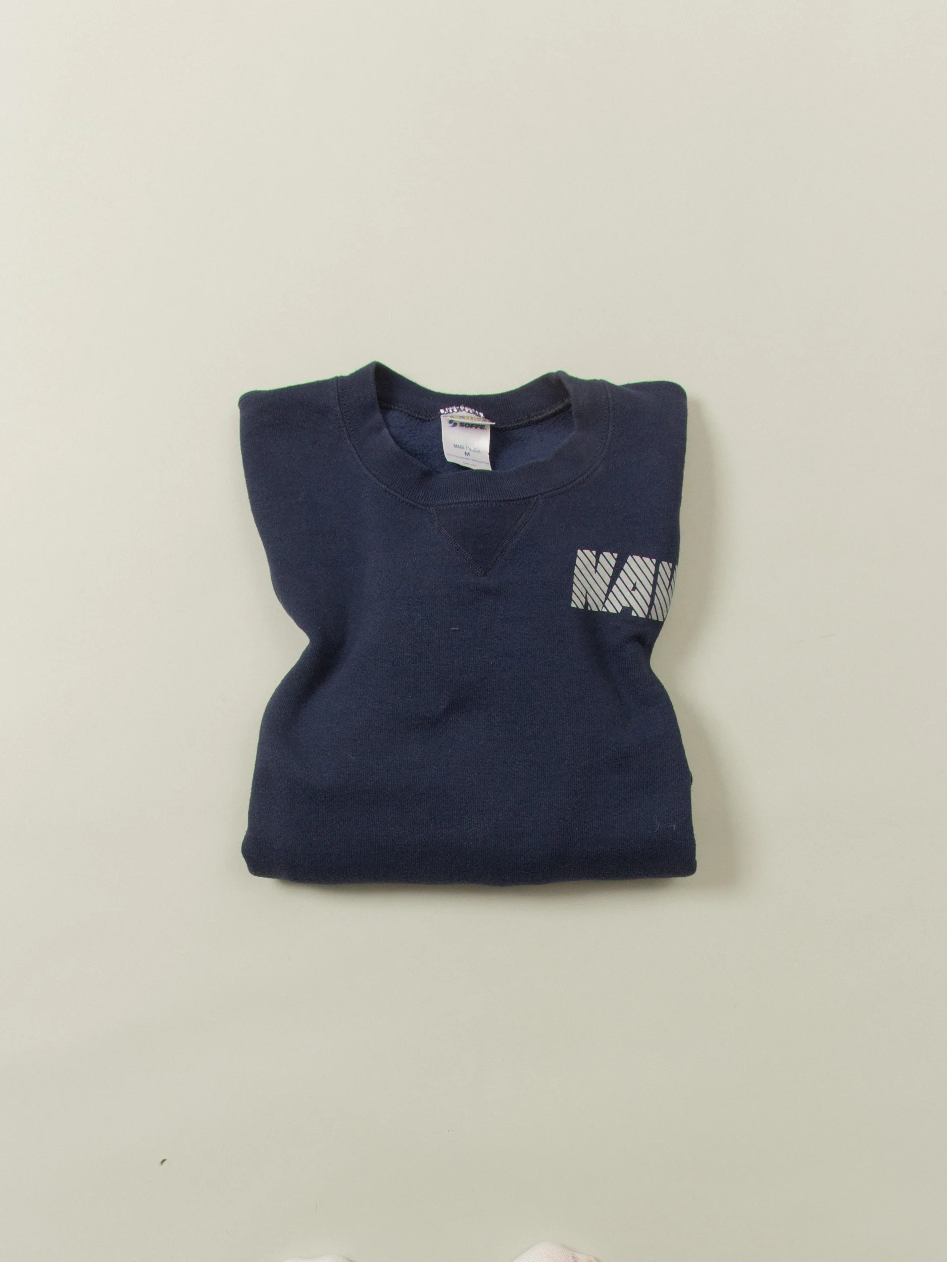 Vtg 1990s US Navy Sports Sweatshirt - Made in USA - Image 6