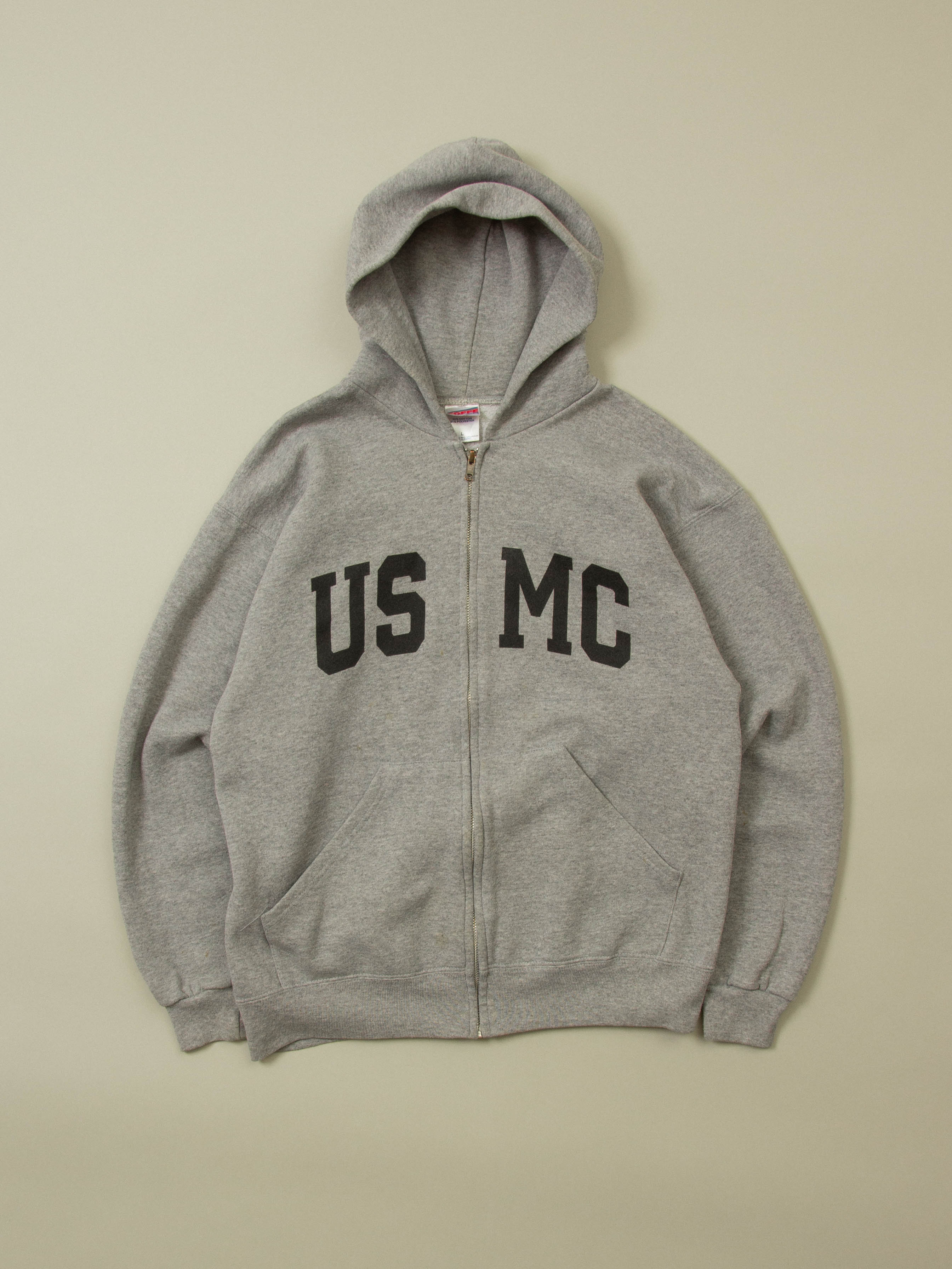 Vtg 1990s USMC Zip Hoodie (L)