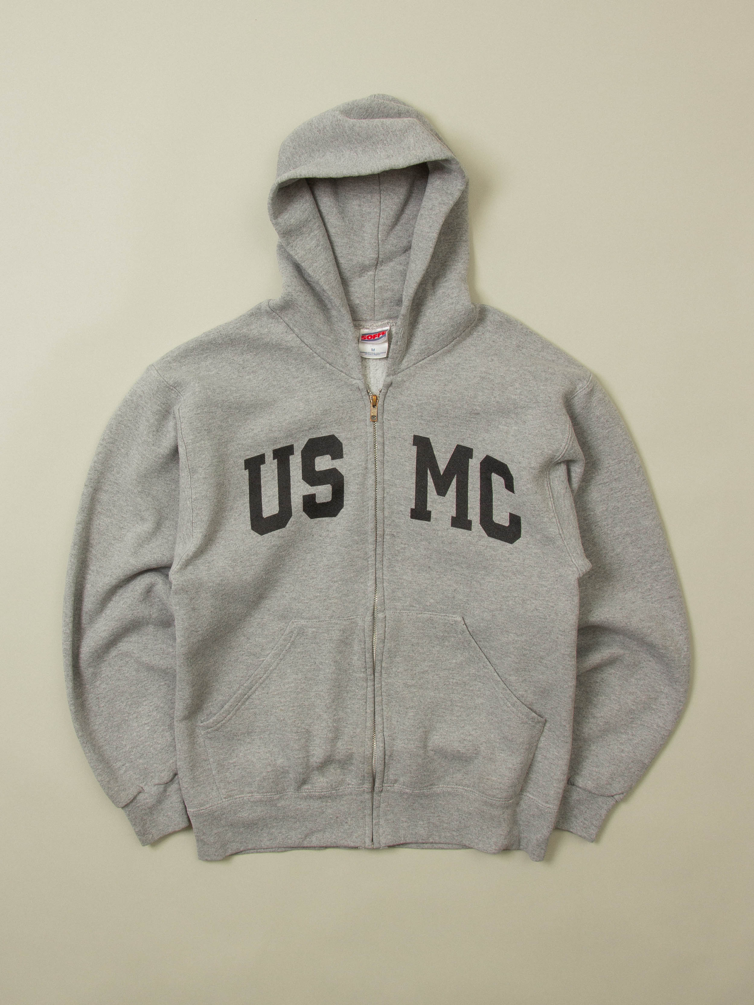 Vtg 1990s USMC Sports Zip-Up Hoodie (M)