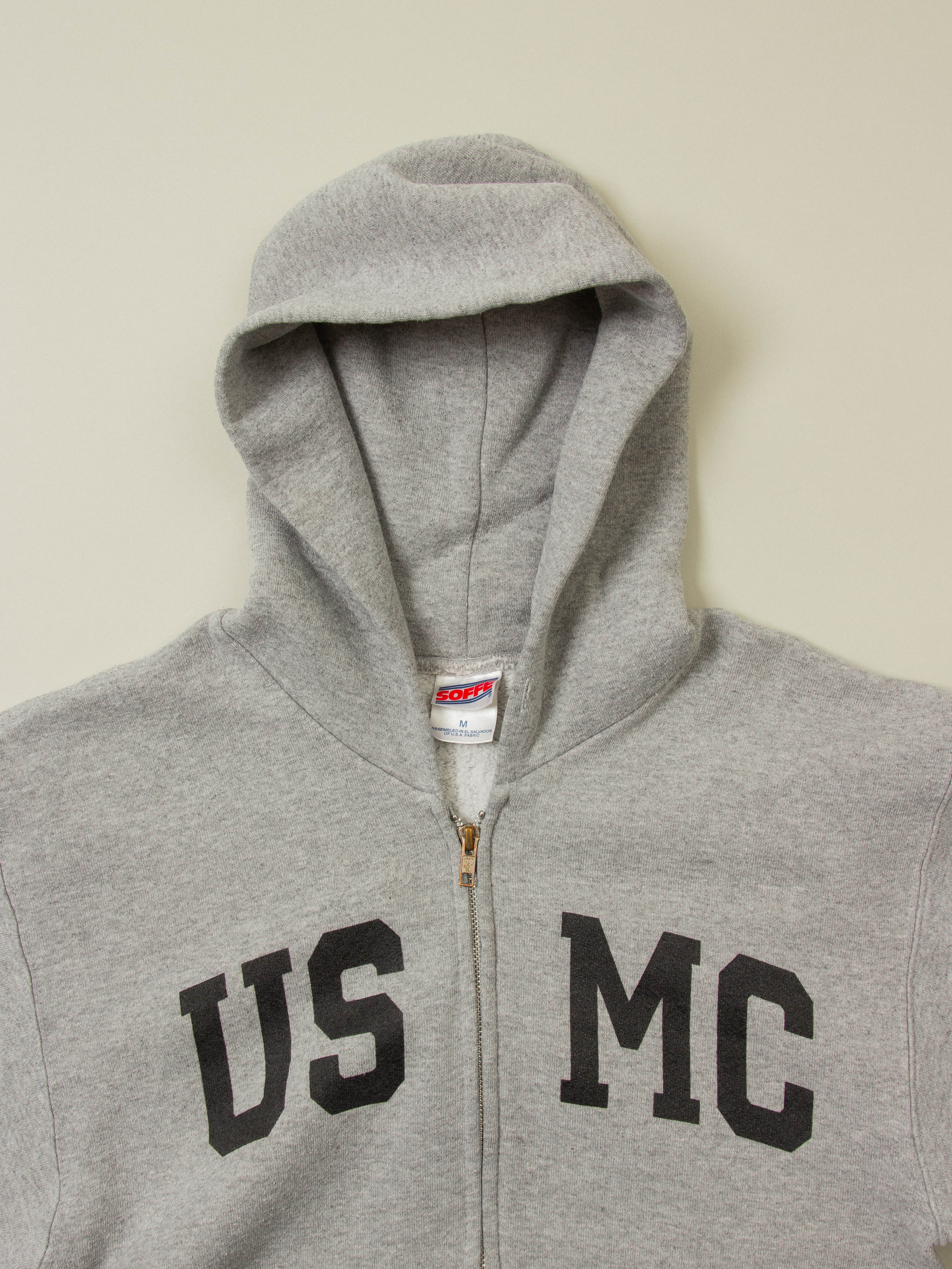 Vtg 1990s USMC Sports Zip-Up Hoodie (M) - Image 2