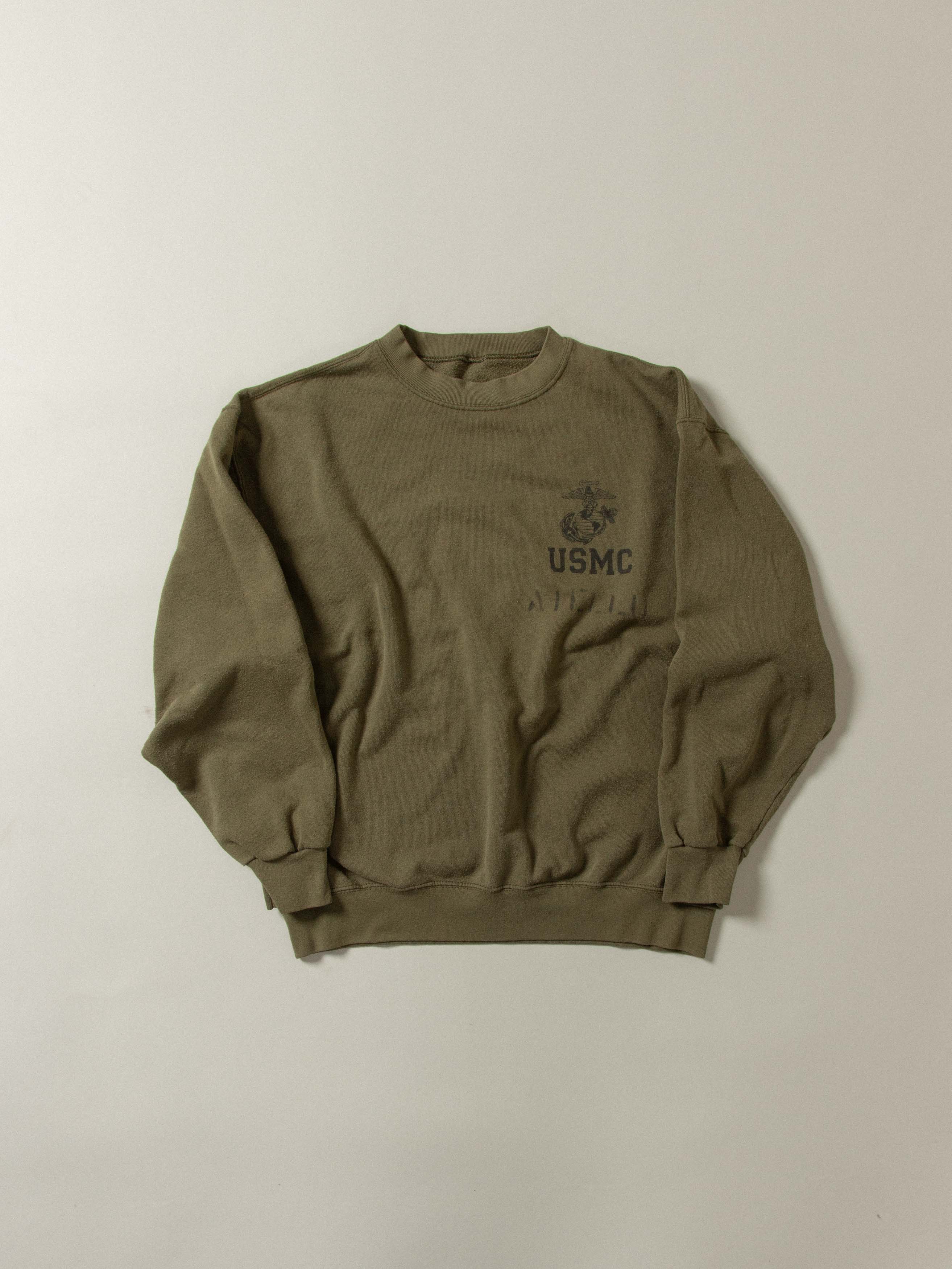 Vtg 1990s USMC Sports Sweatshirt - Made in USA - Image 5