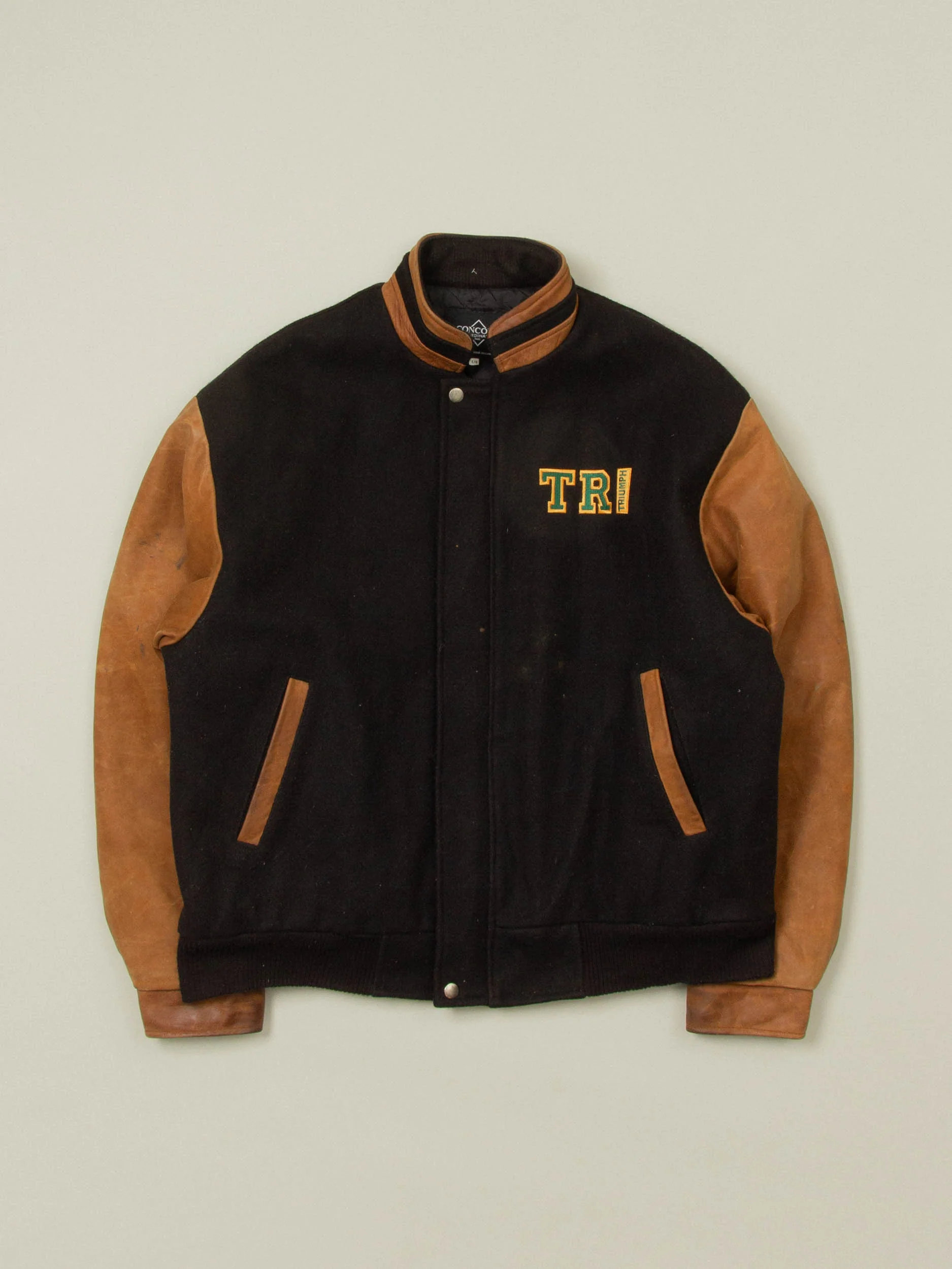 Vtg 1990s Varsity Wool Jacket – Made in Canada (XL)