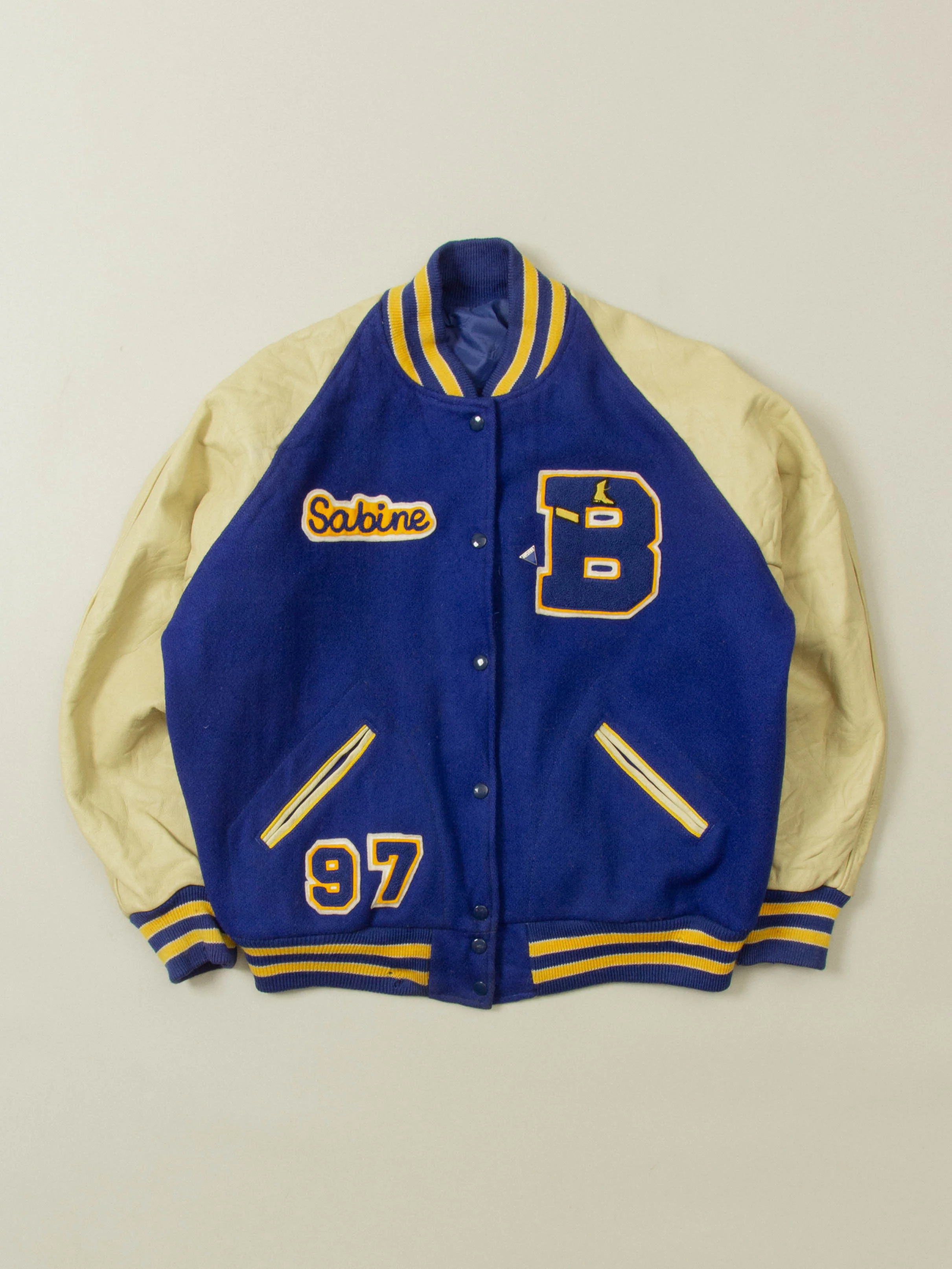 Vtg 1990s Varsity Wool Jacket – Made in USA (Women's XL)