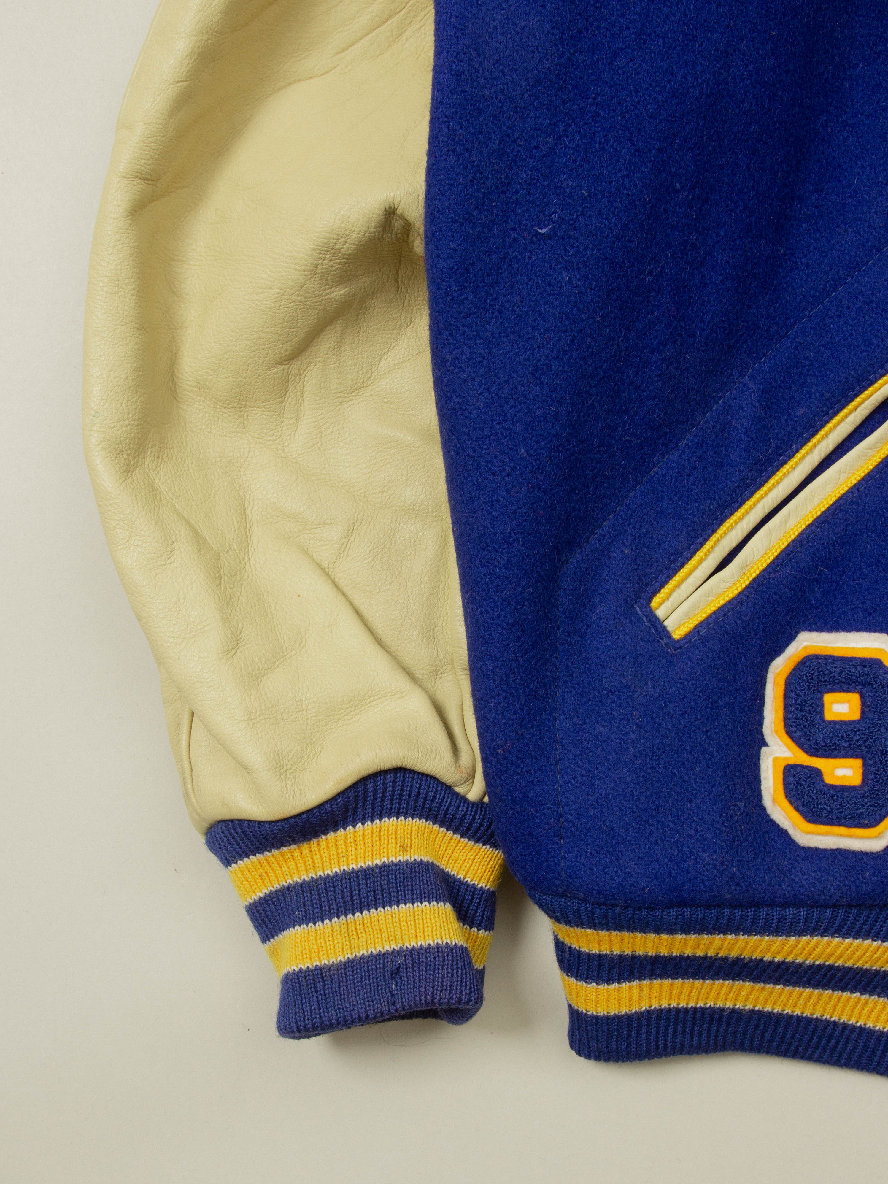 Vtg 1990s Varsity Wool Jacket – Made in USA (Women's XL) - Image 3
