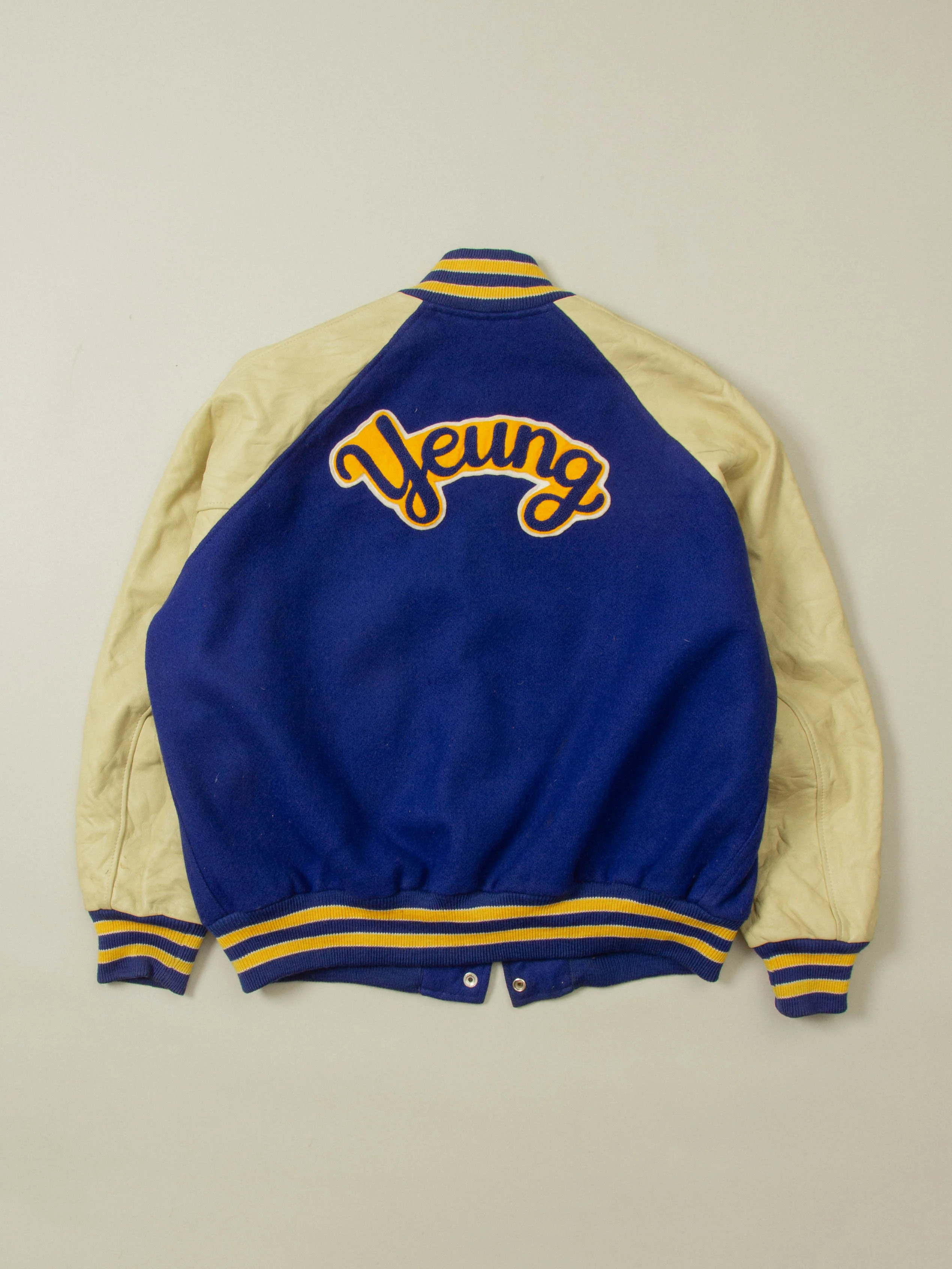 Vtg 1990s Varsity Wool Jacket – Made in USA (Women's XL) - Image 4