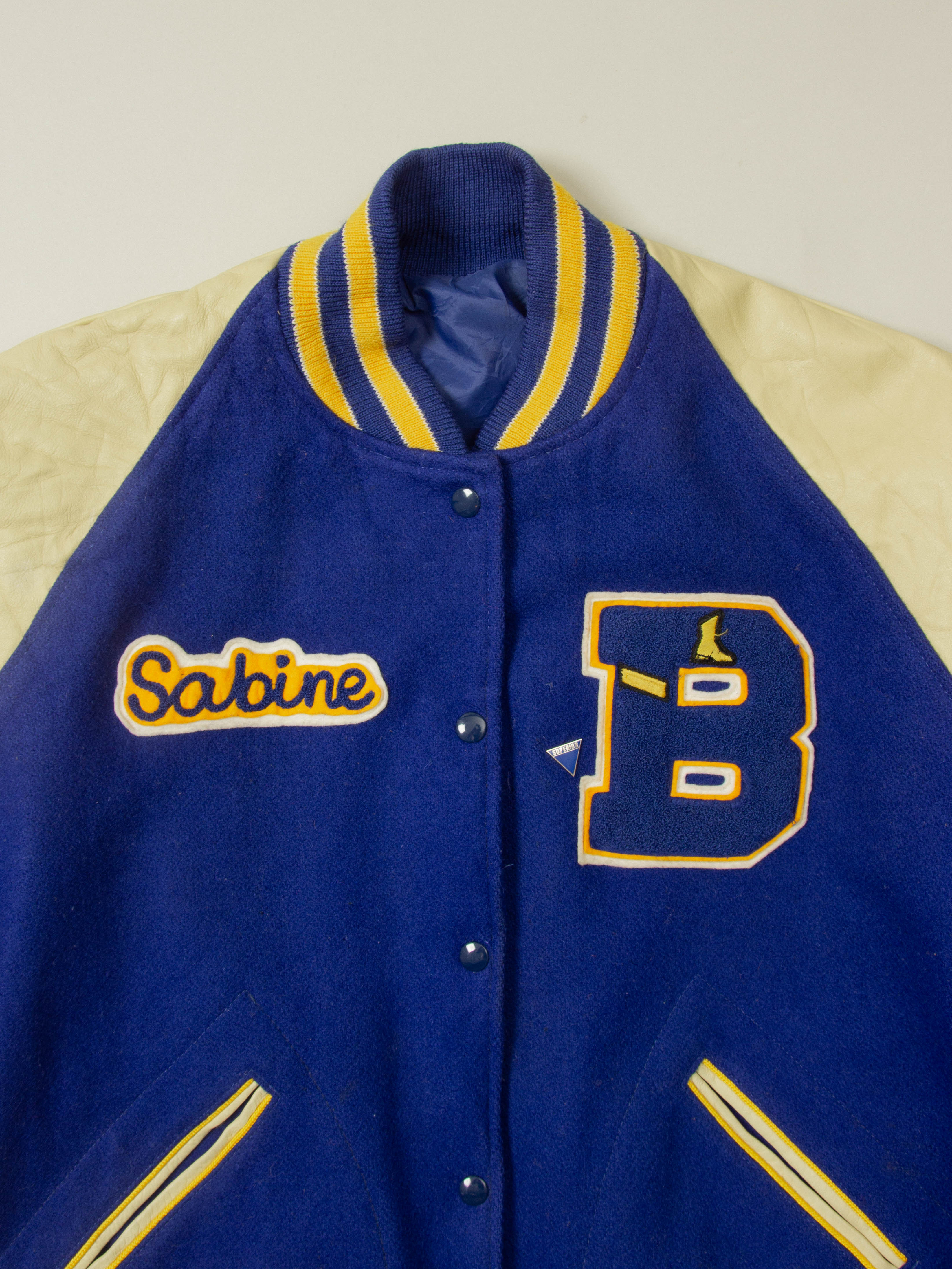 Vtg 1990s Varsity Wool Jacket – Made in USA (Women's XL) - Image 5