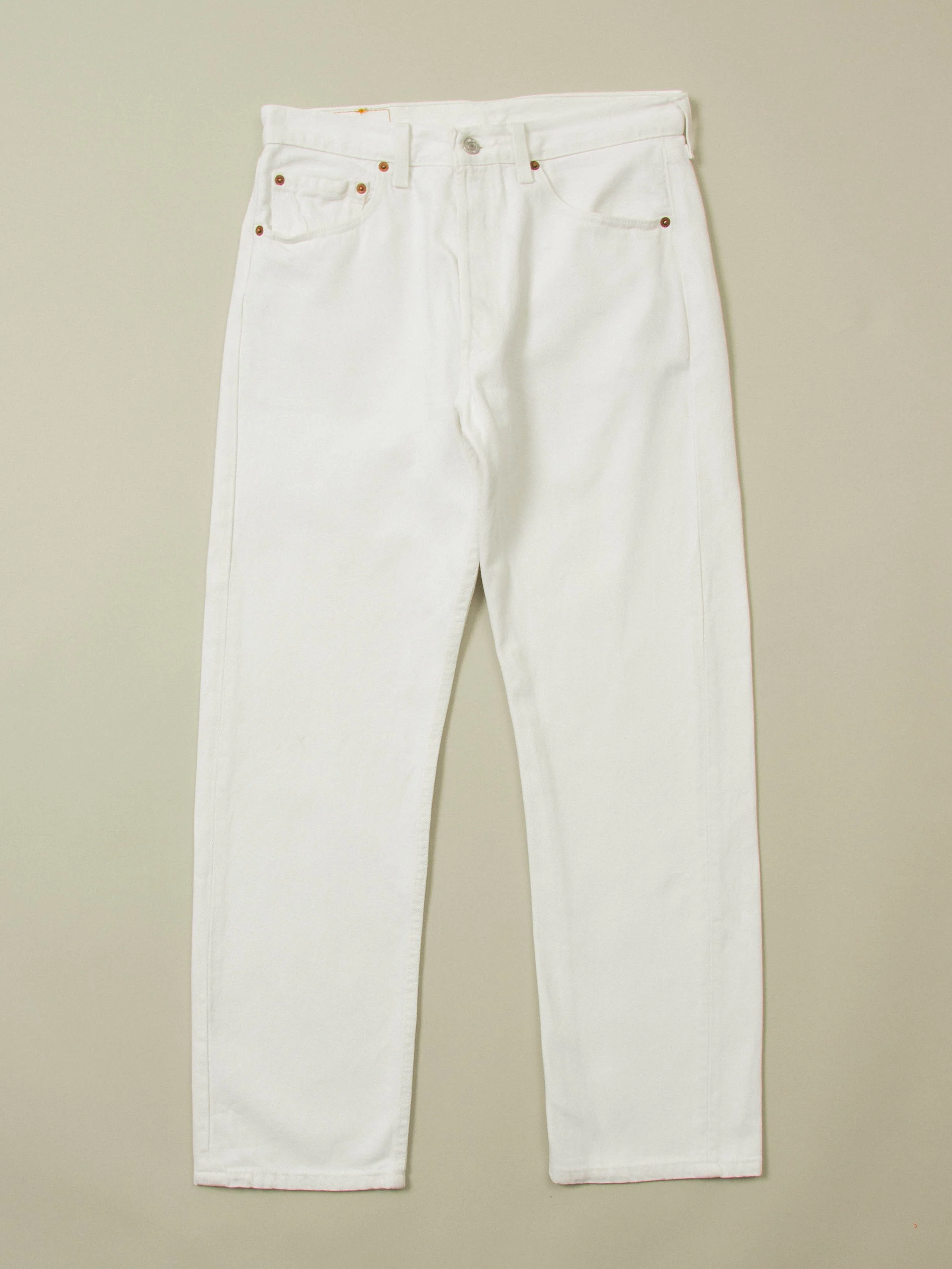 Vtg 1990s White Levi's 501 Jeans – Made in UK (30x30)